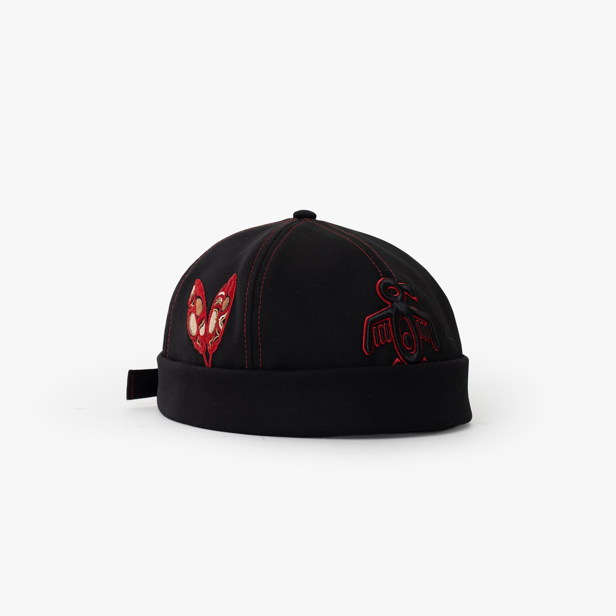 Docker Şapka - The Indians Collection - Red Indian | Siyah/Kırmızı