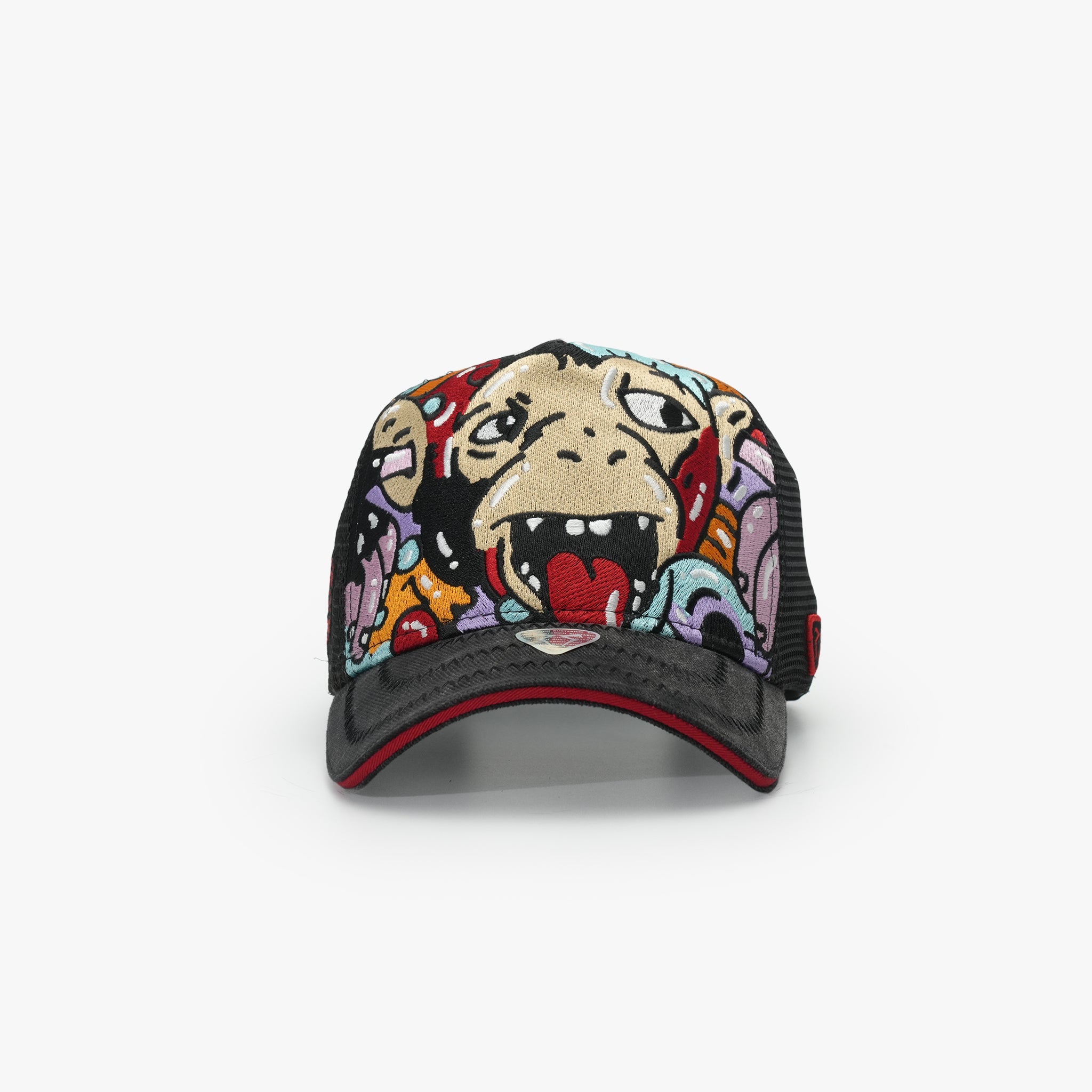 Trucker Şapka - Art Collection - Doodle | Siyah