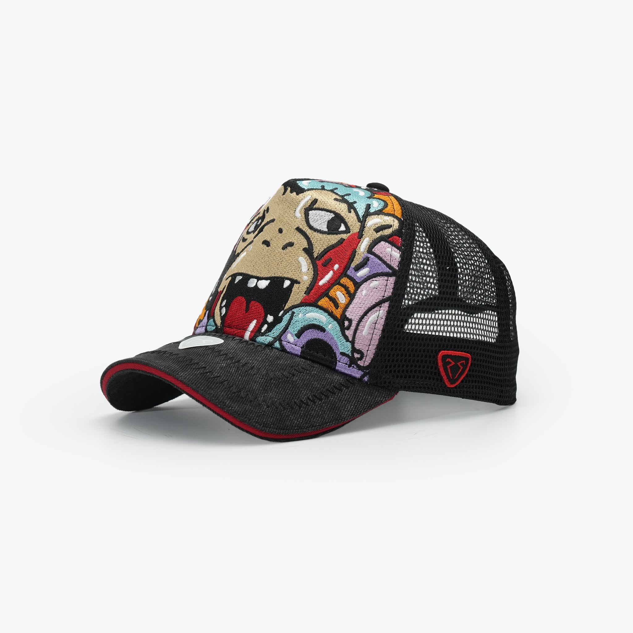 Trucker Şapka - Art Collection - Doodle | Siyah