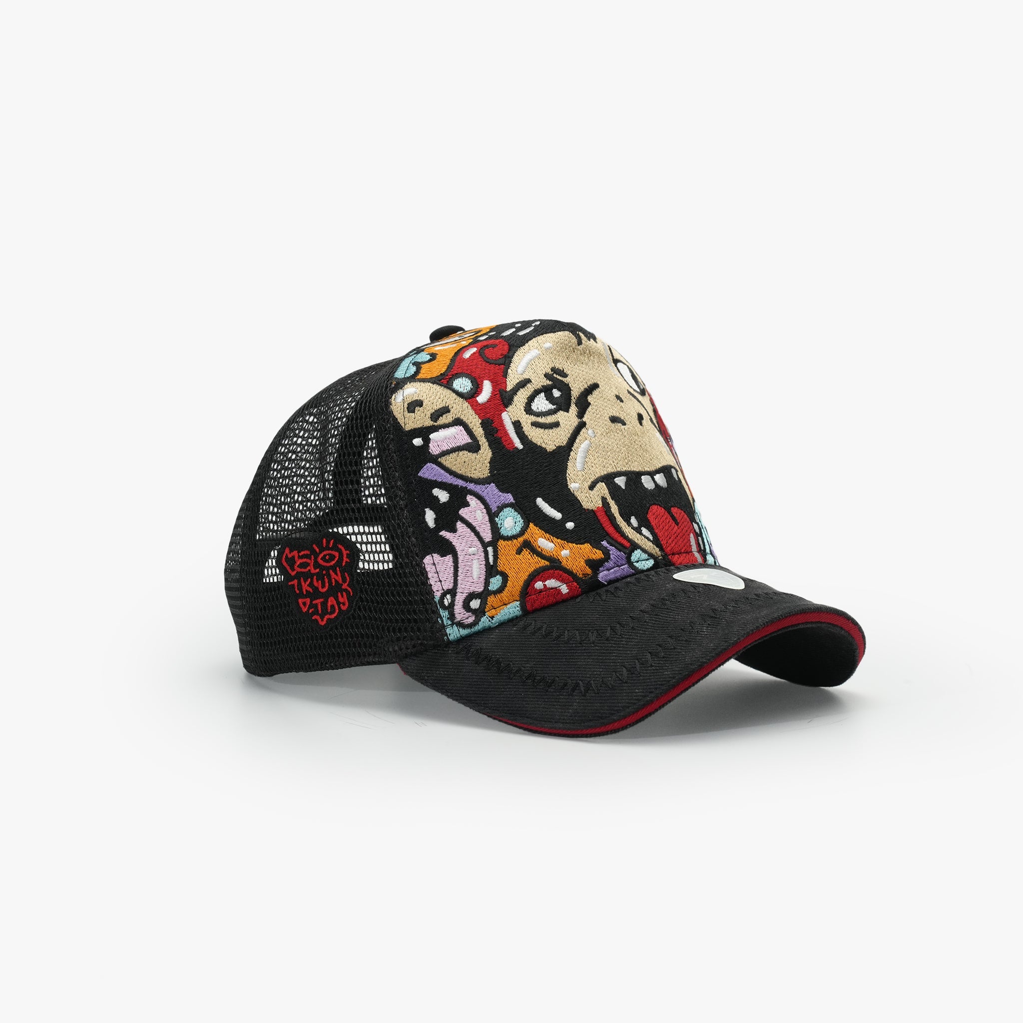 Trucker Şapka - Art Collection - Doodle | Siyah