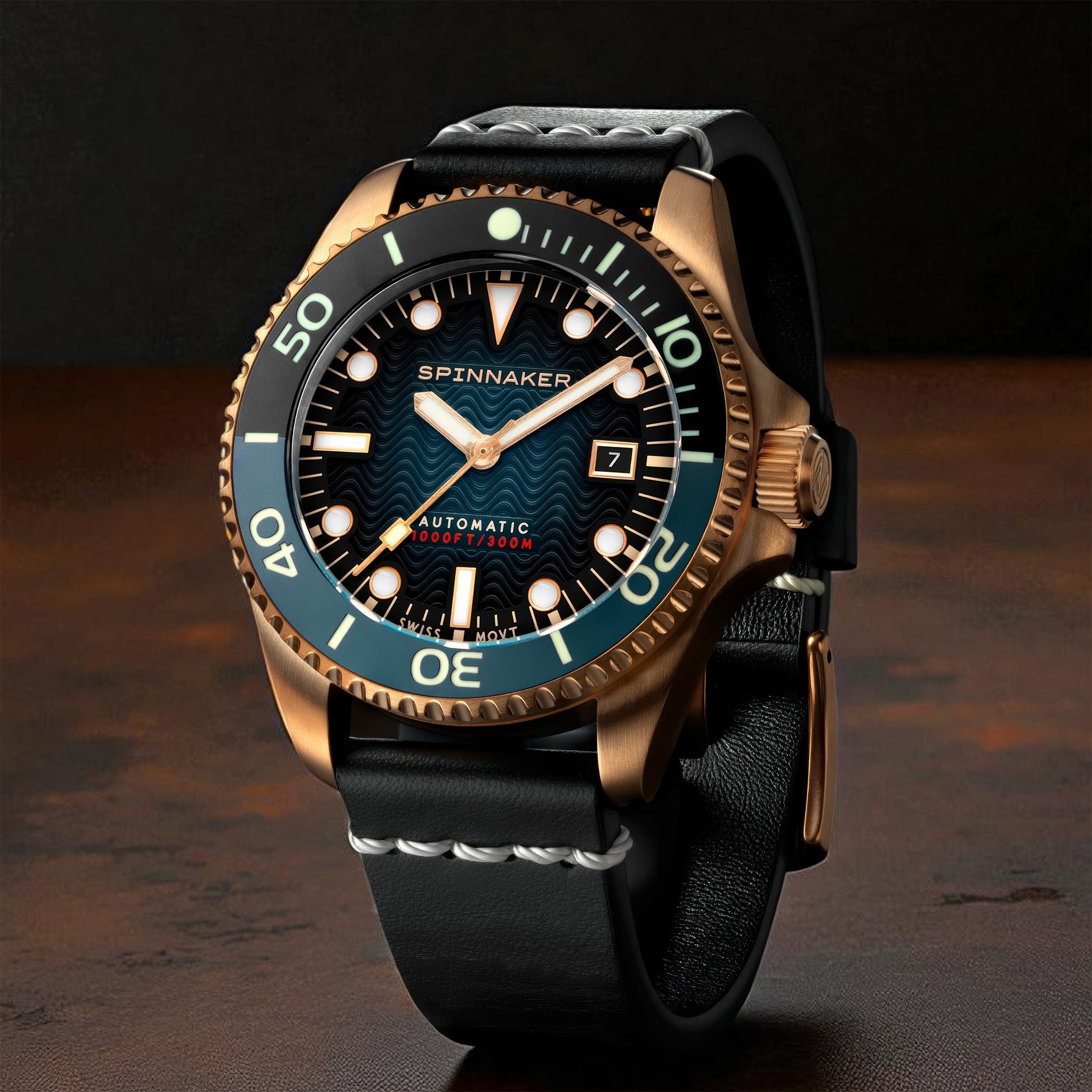 Tesei Bronze Swiss Automatic | 43 mm | Midnight Blue
