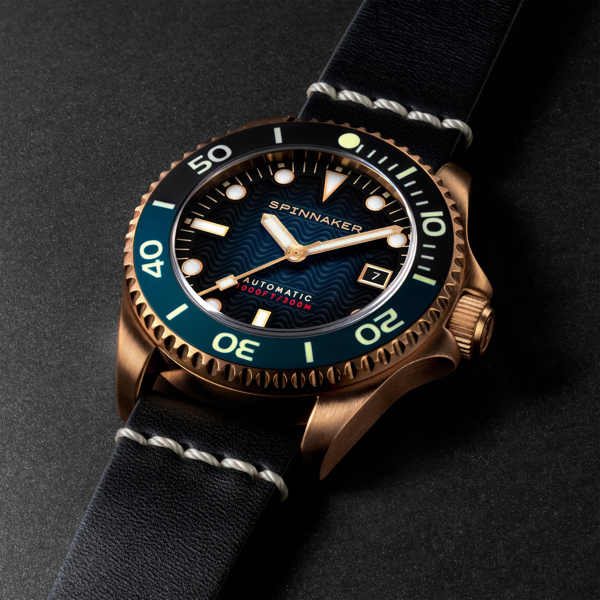 Tesei Bronze Swiss Automatic | 43 mm | Midnight Blue