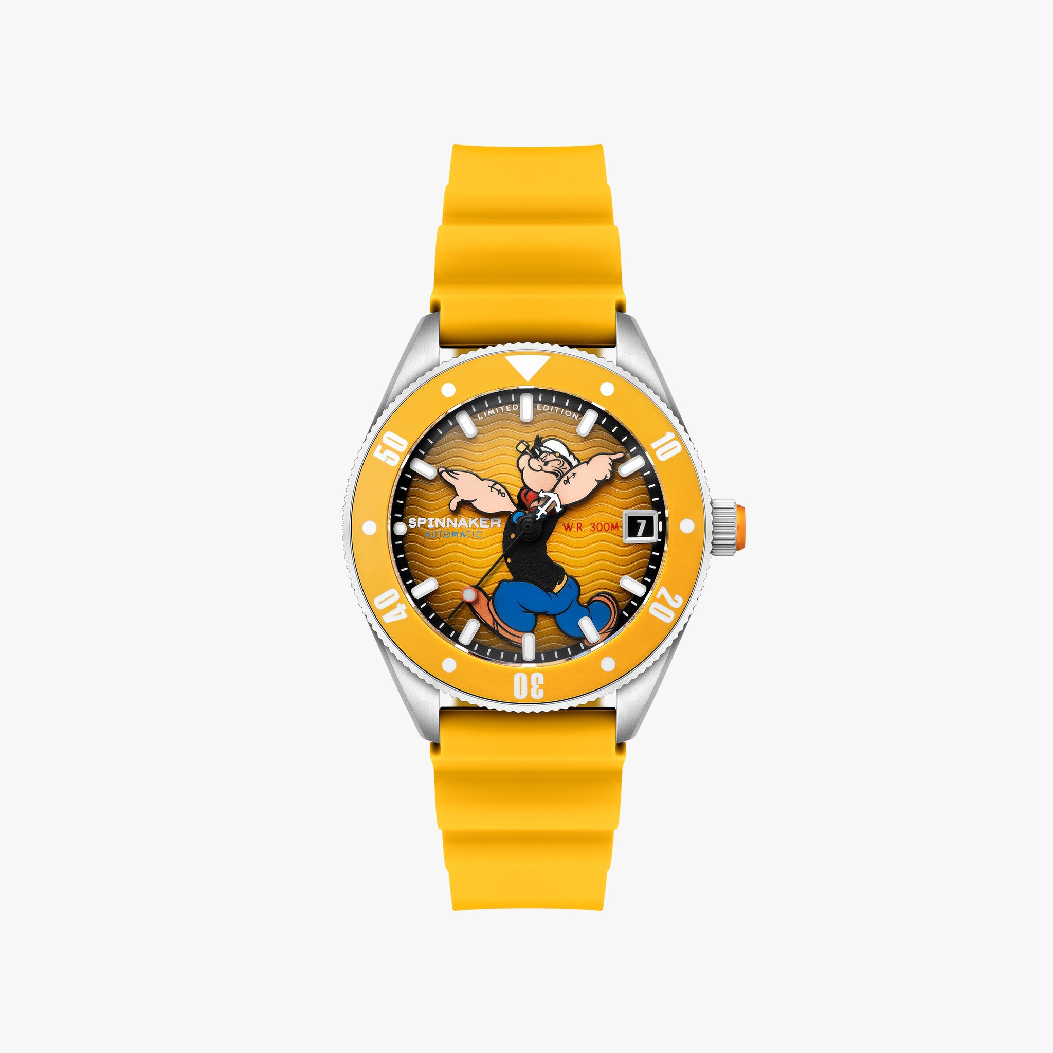 Challenger Automatic Popeye Anchor Arms Limited Edition | 42 mm | Corncob Yellow