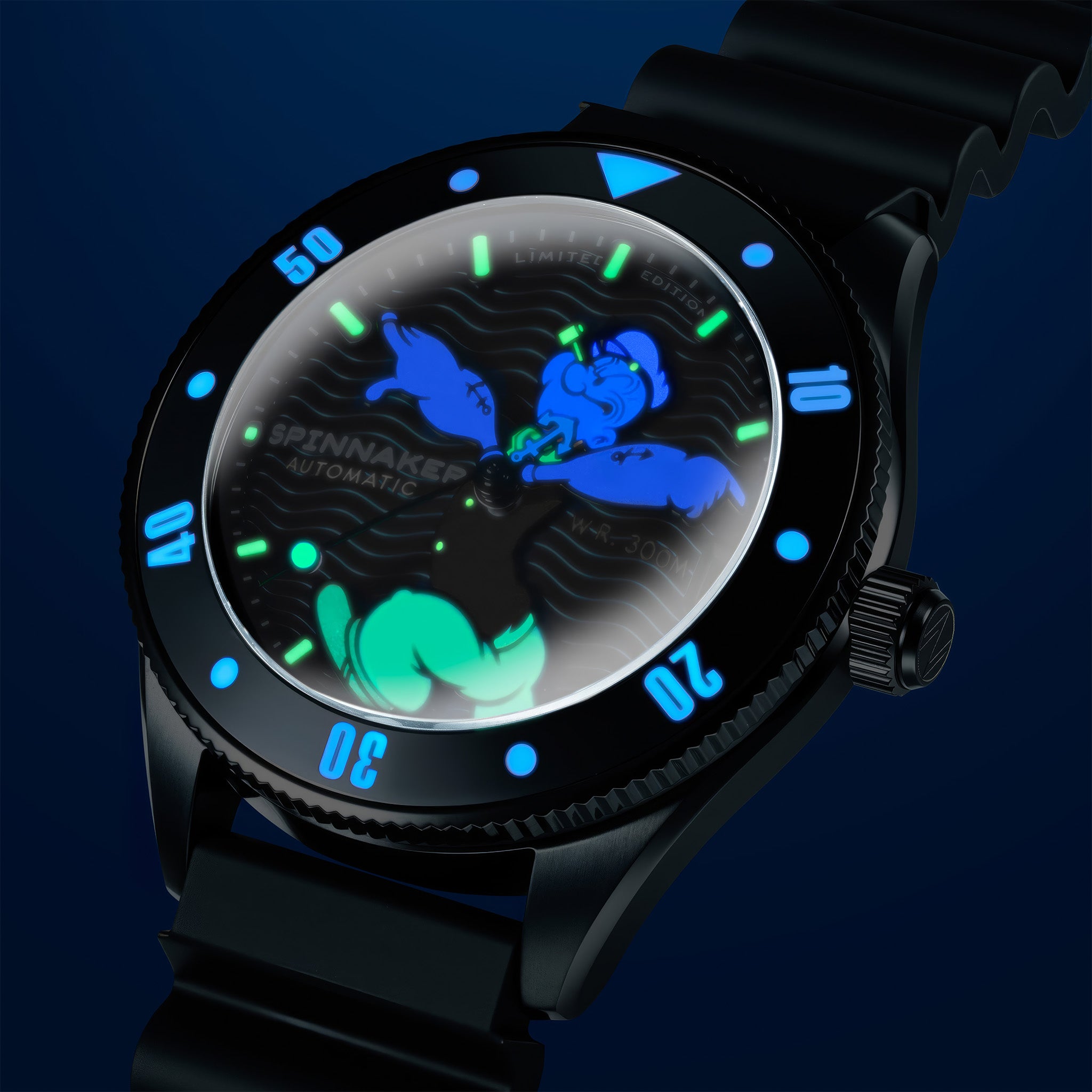Challenger Automatic Popeye Anchor Arms Limited Edition | 42 mm | Midnight Mast