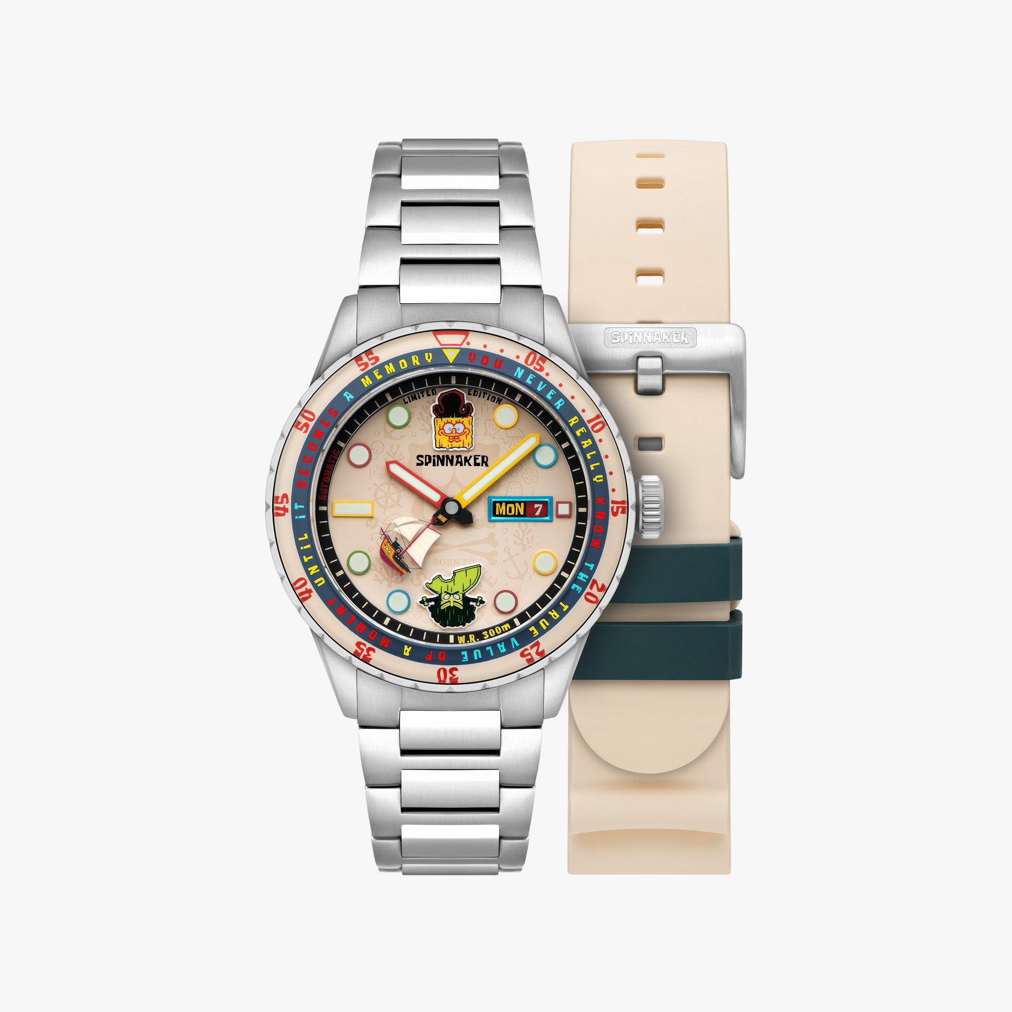 Hass Automatic SpongeBob Search For SquarePants Limited Edition | 43 mm | Seafaring SpongeBob