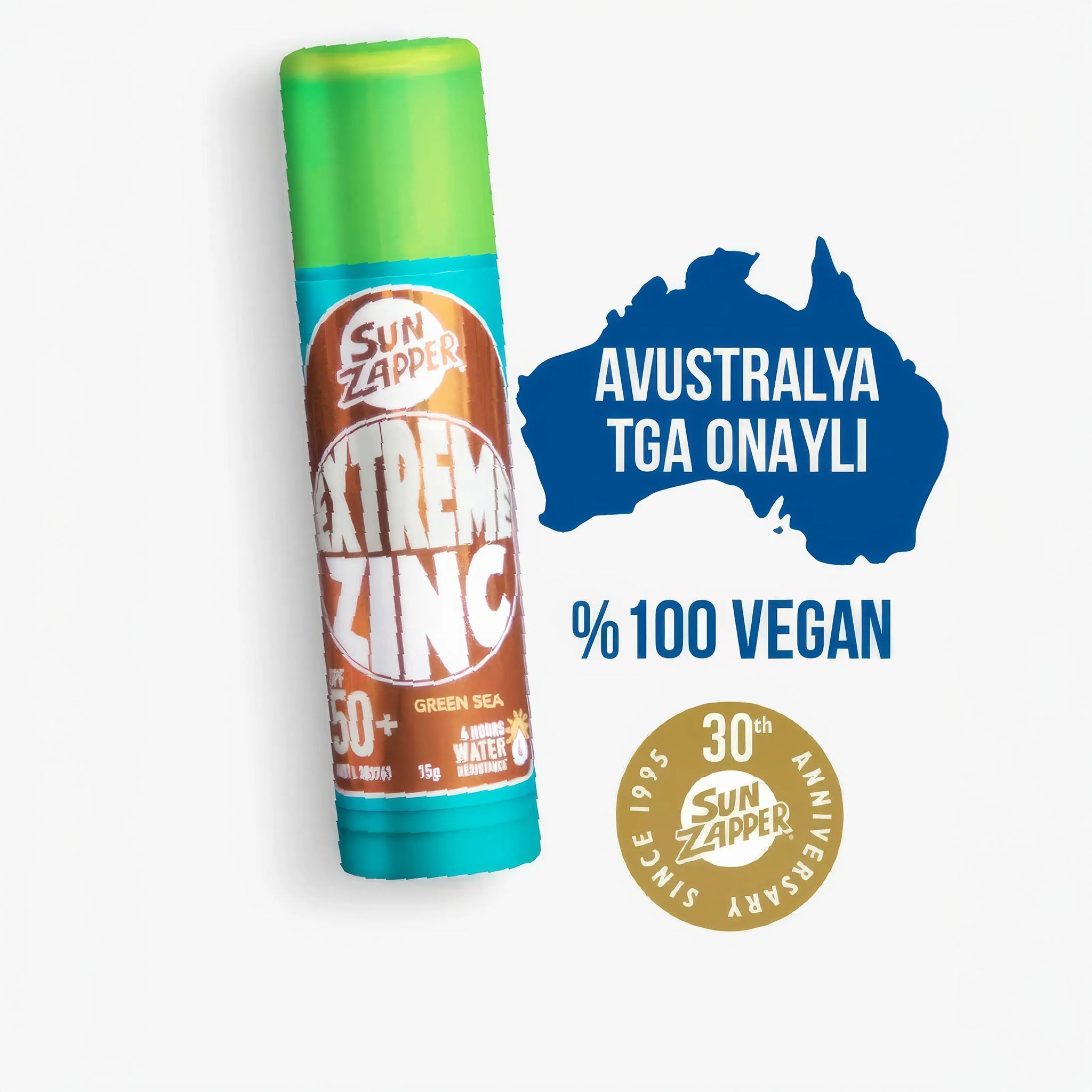 Extreme Zinc Stick SPF 50+ | 15g | Green Sea