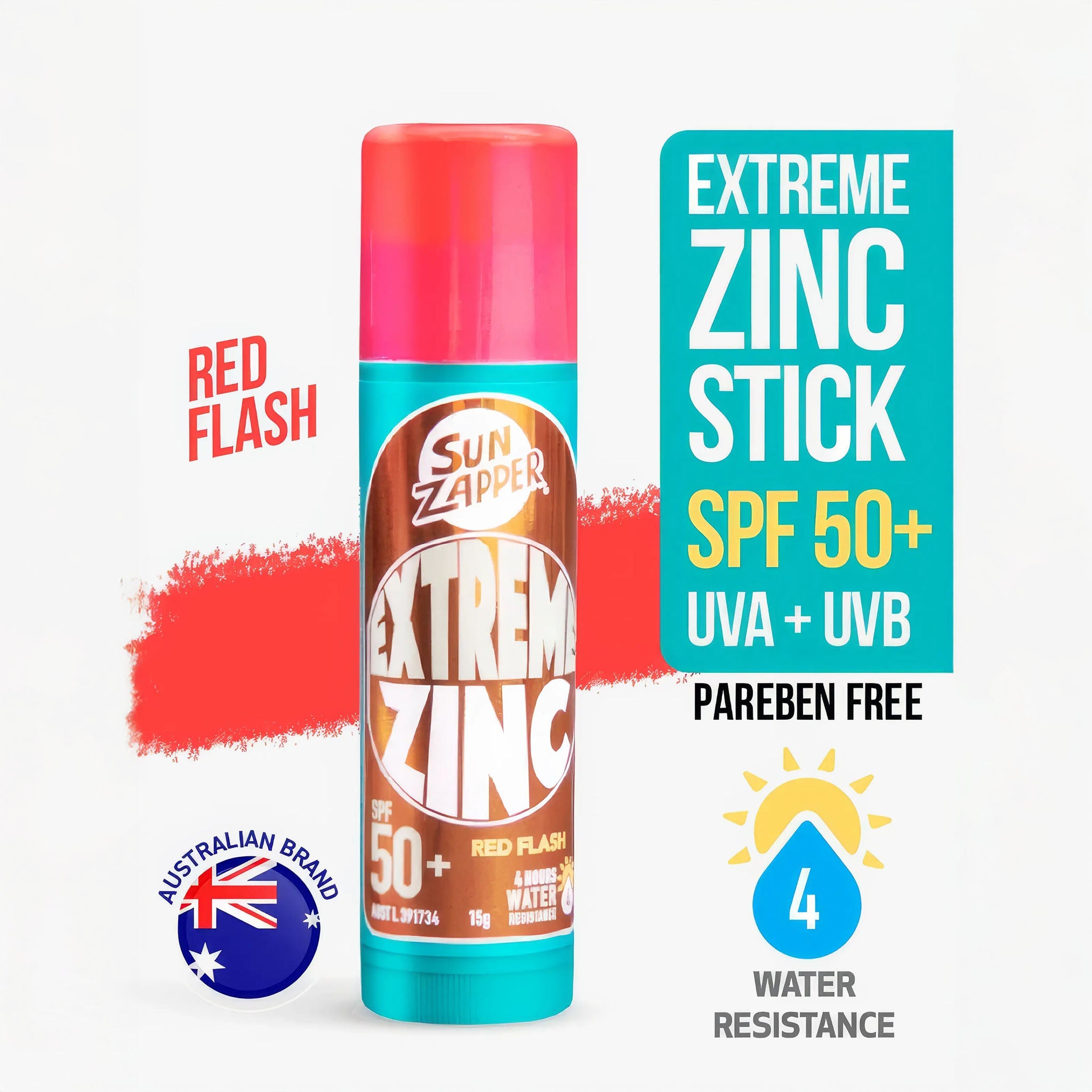 Extreme Zinc Stick SPF 50+ | 15g | Red Flash