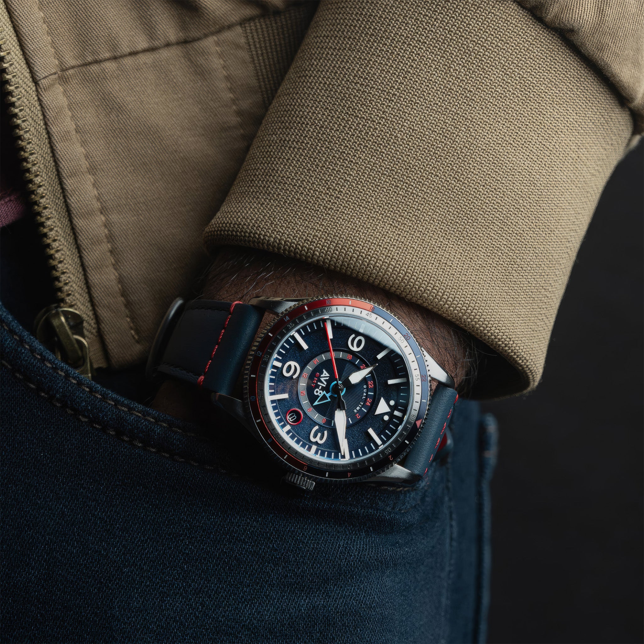 Flyboy Airmaster GMT Automatic | 40mm | Cockpit Blue