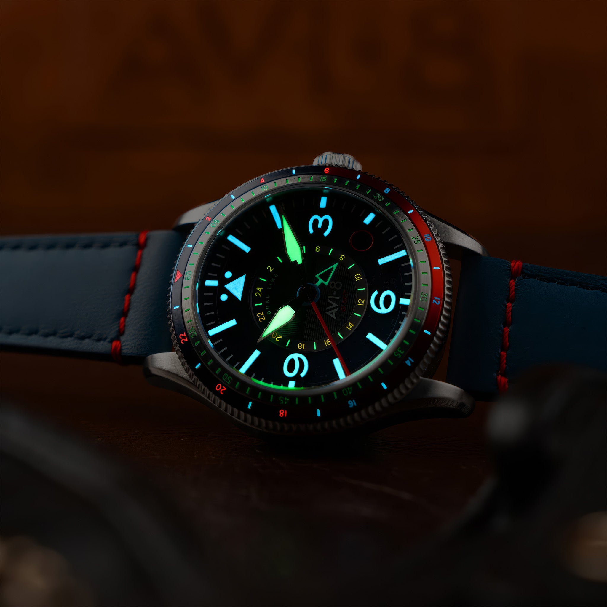 Flyboy Airmaster GMT Automatic | 40mm | Cockpit Blue