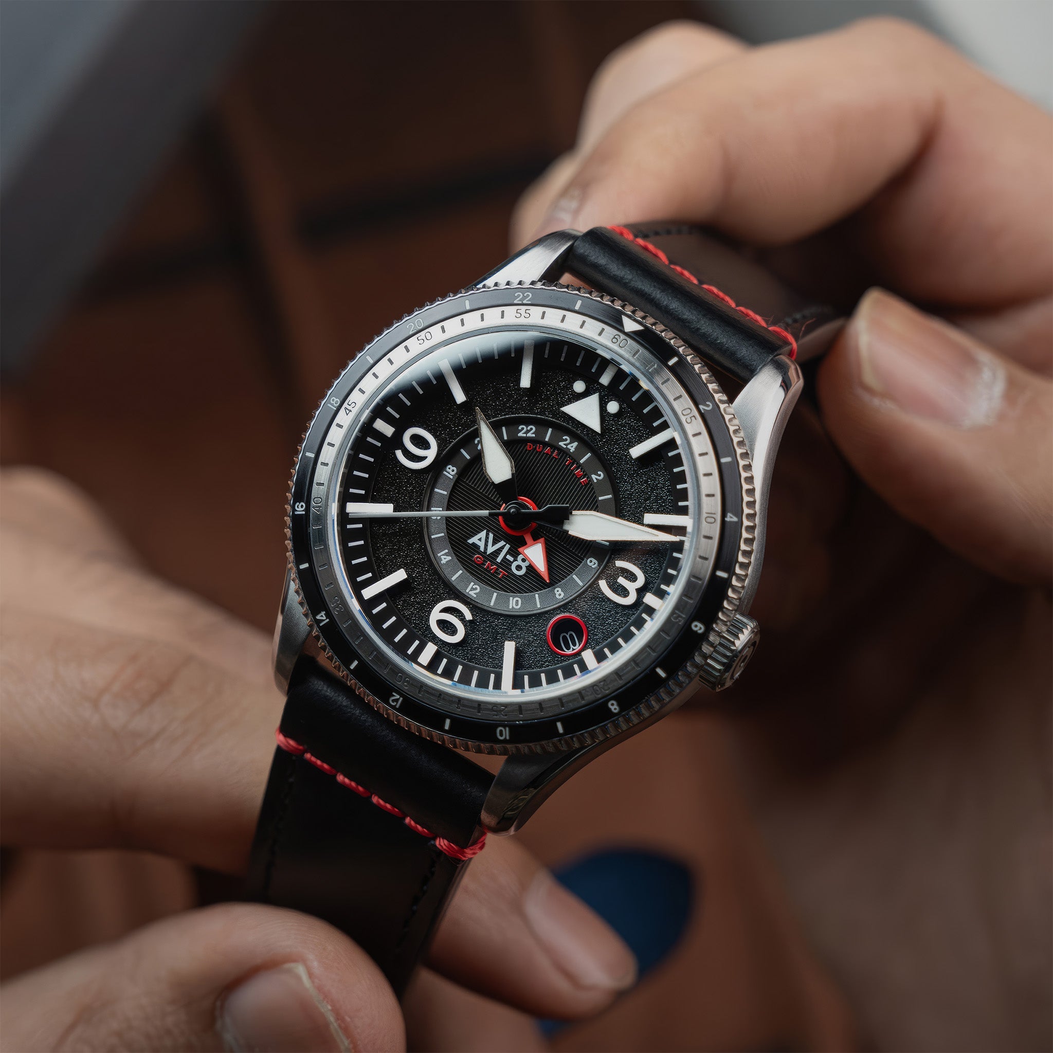 Flyboy Airmaster GMT Automatic | 40mm | Engine Black