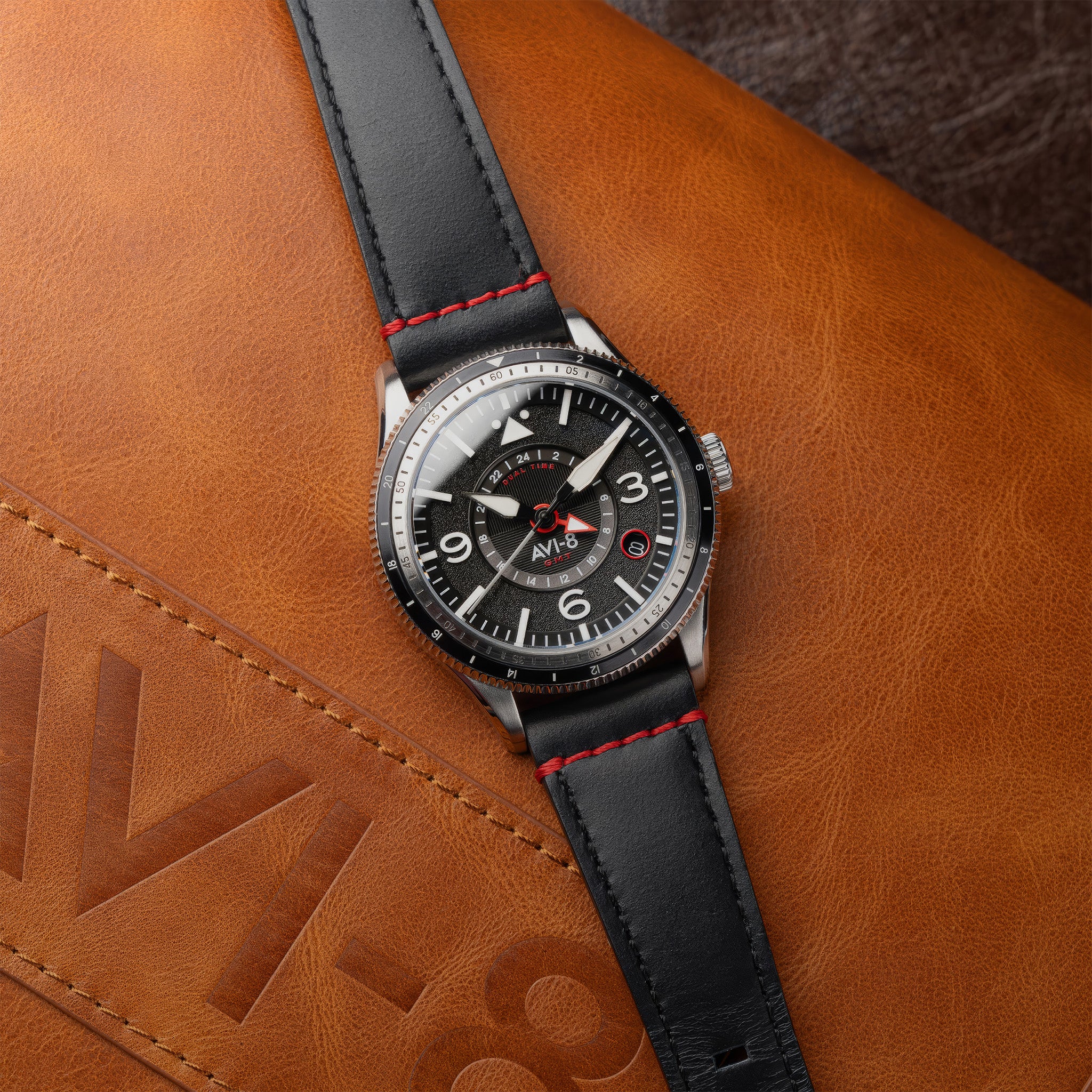 Flyboy Airmaster GMT Automatic | 40mm | Engine Black