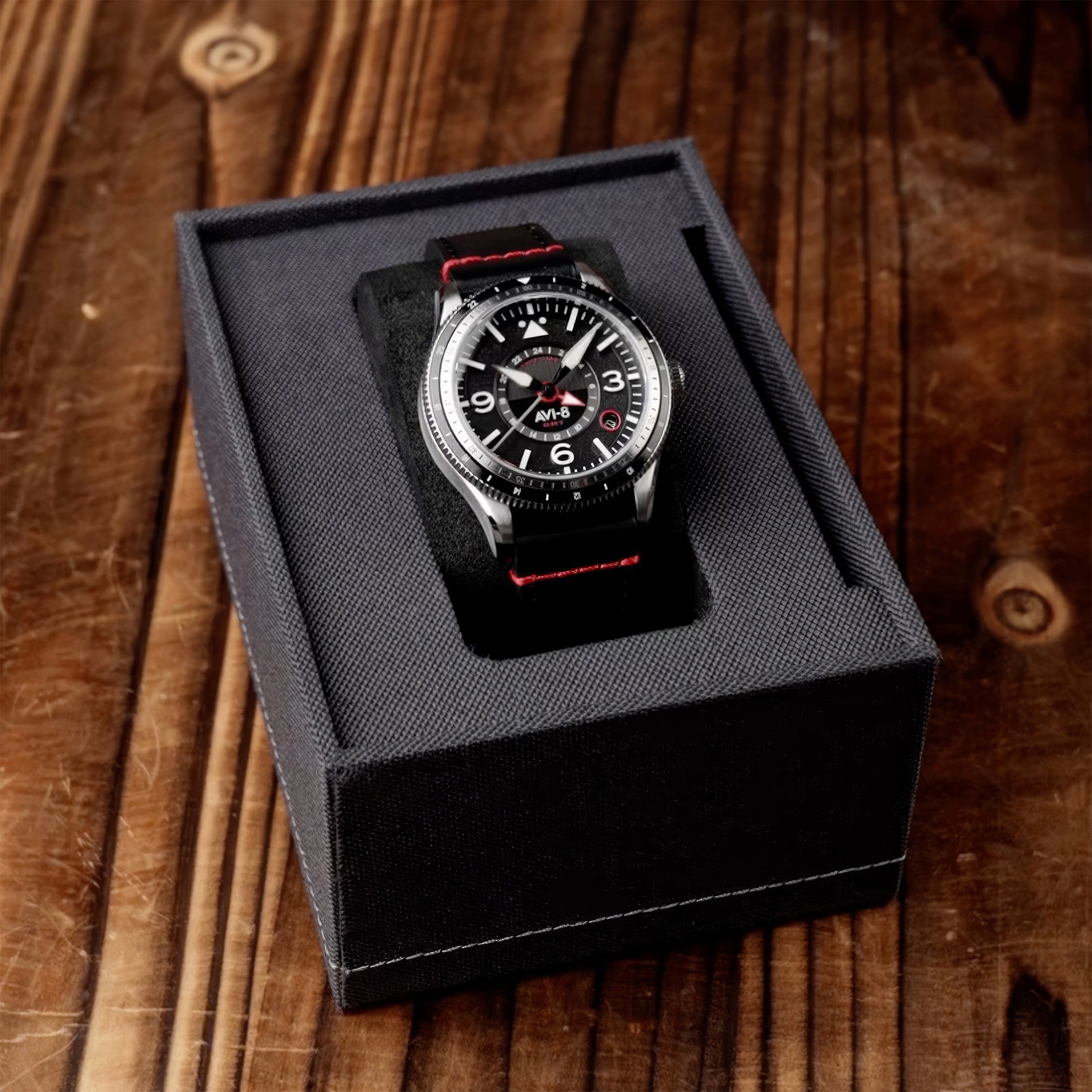 Flyboy Airmaster GMT Automatic | 40mm | Engine Black