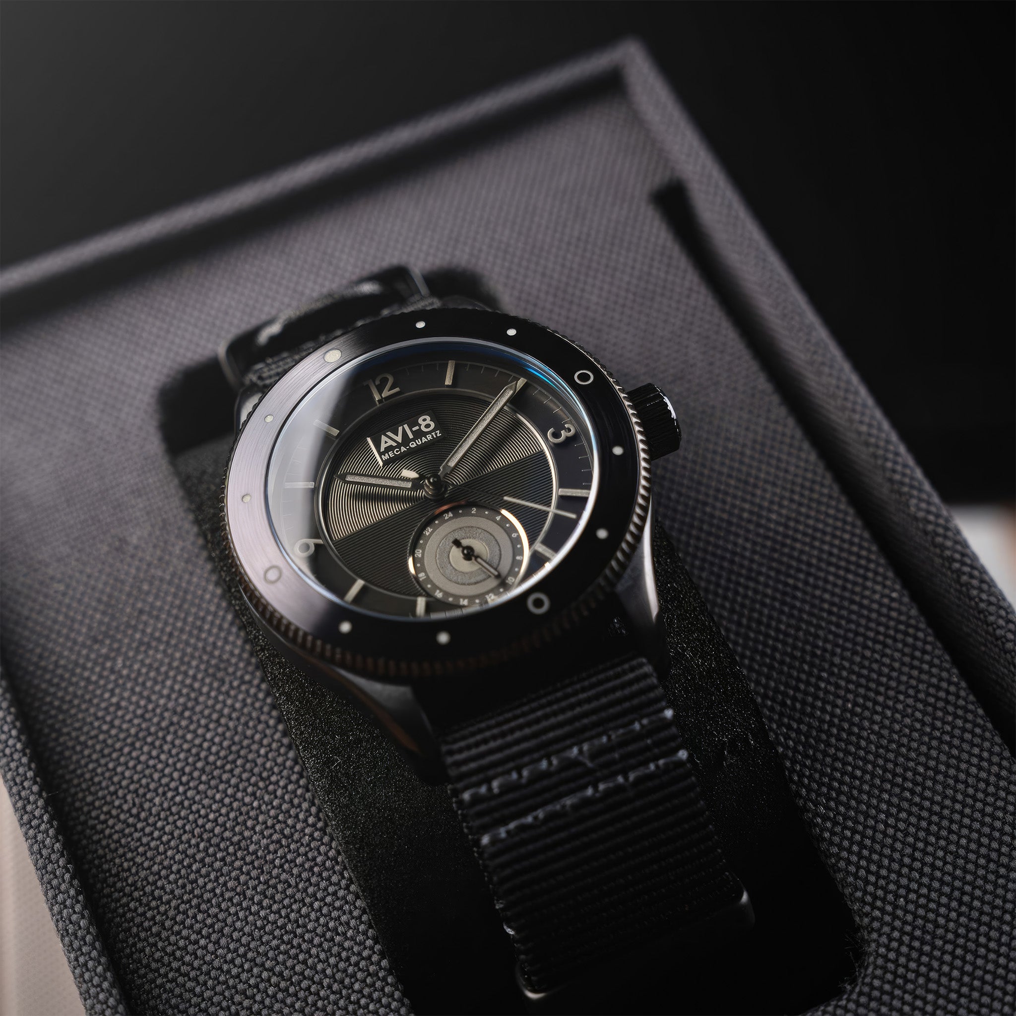 Flyboy Airmaster Sector Meca-Quartz | 40mm | Jet Black