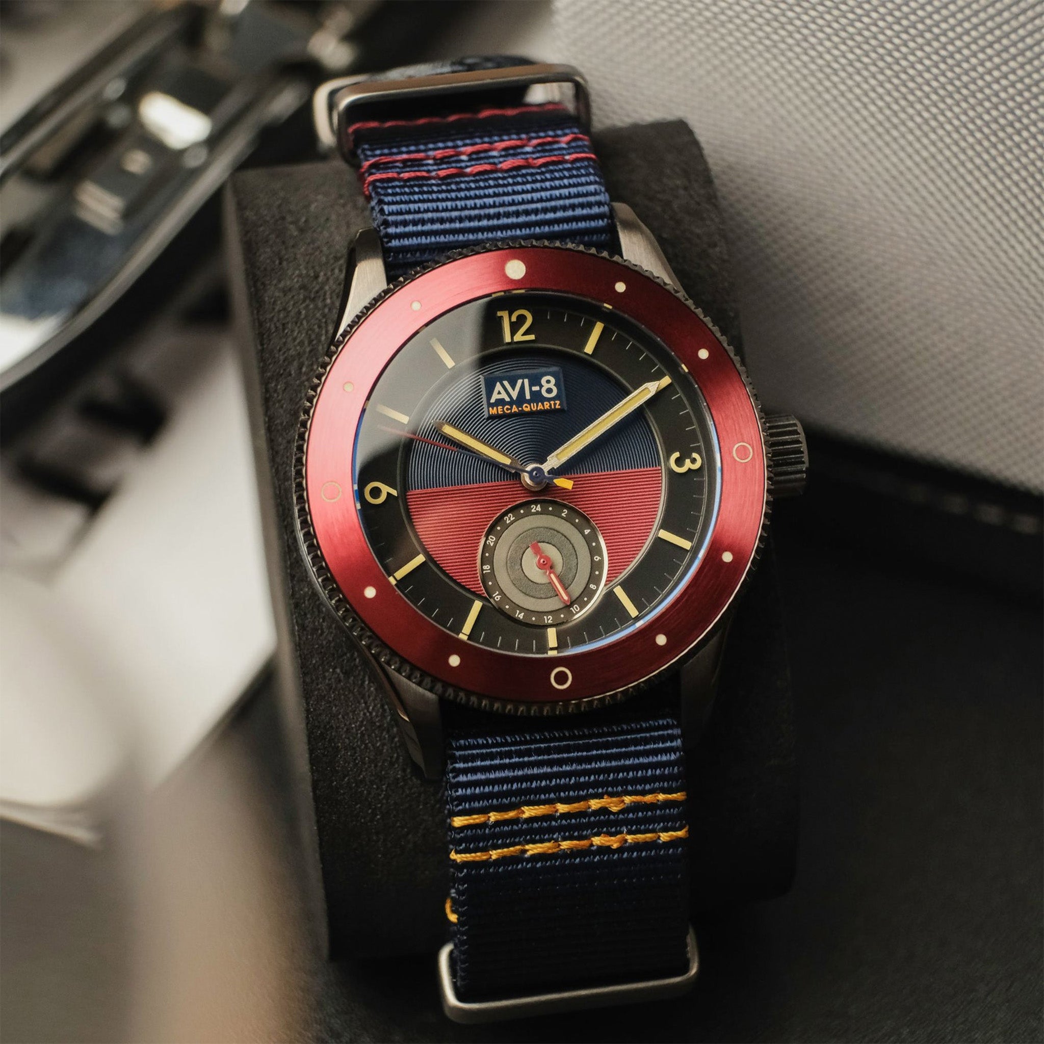 Flyboy Airmaster Sector Meca-Quartz | 40 mm | Navy Blue
