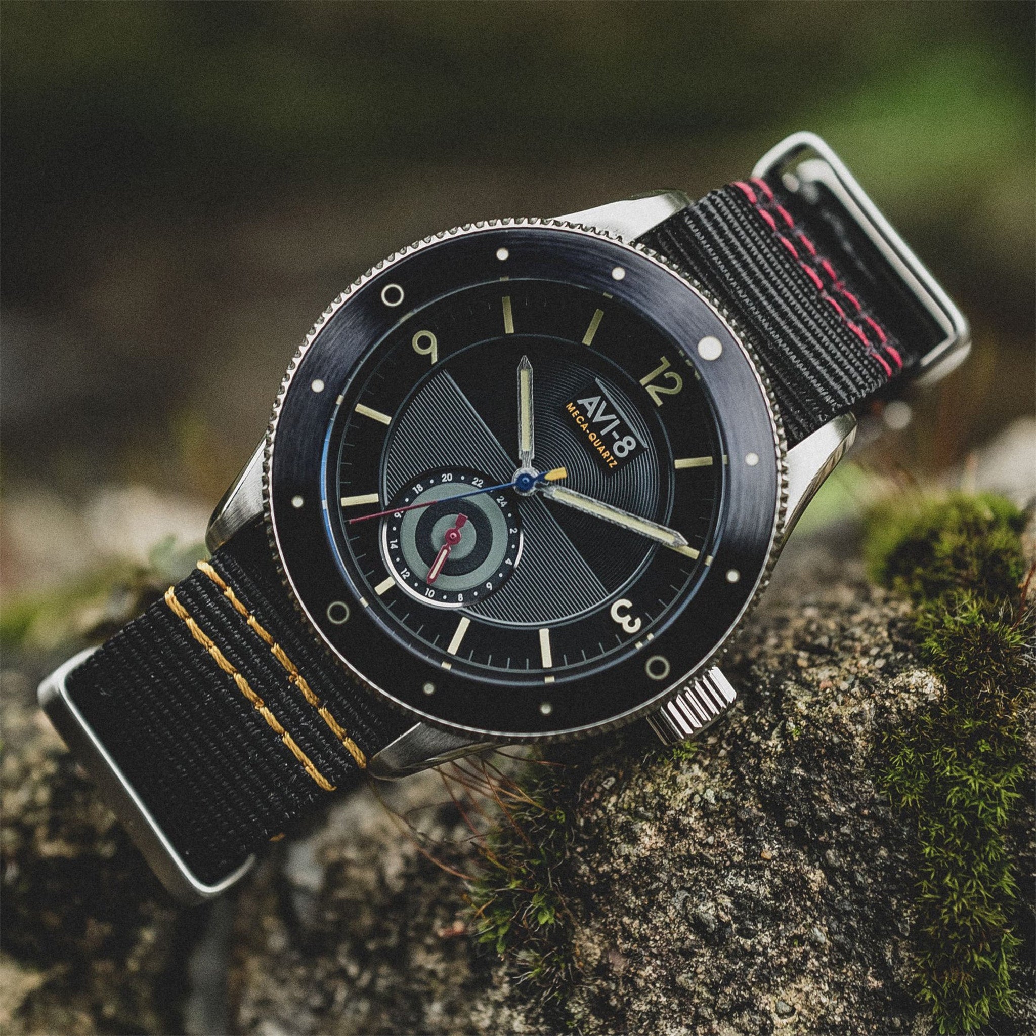 Flyboy Airmaster Sector Meca-Quartz | 40 mm | Raven Black