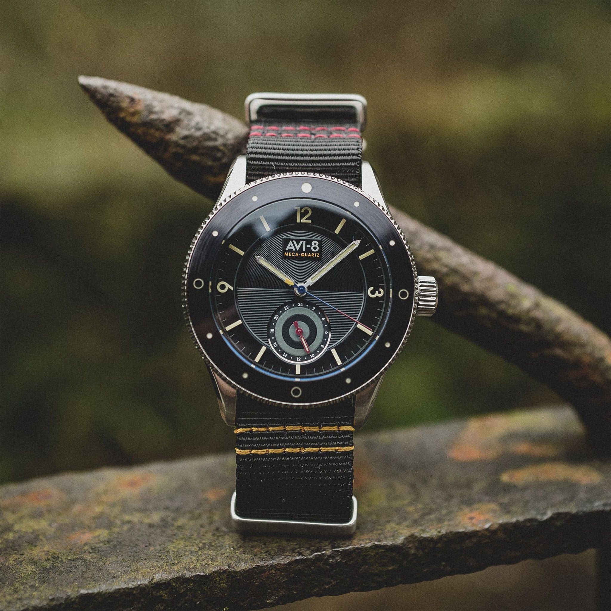 Flyboy Airmaster Sector Meca-Quartz | 40 mm | Raven Black