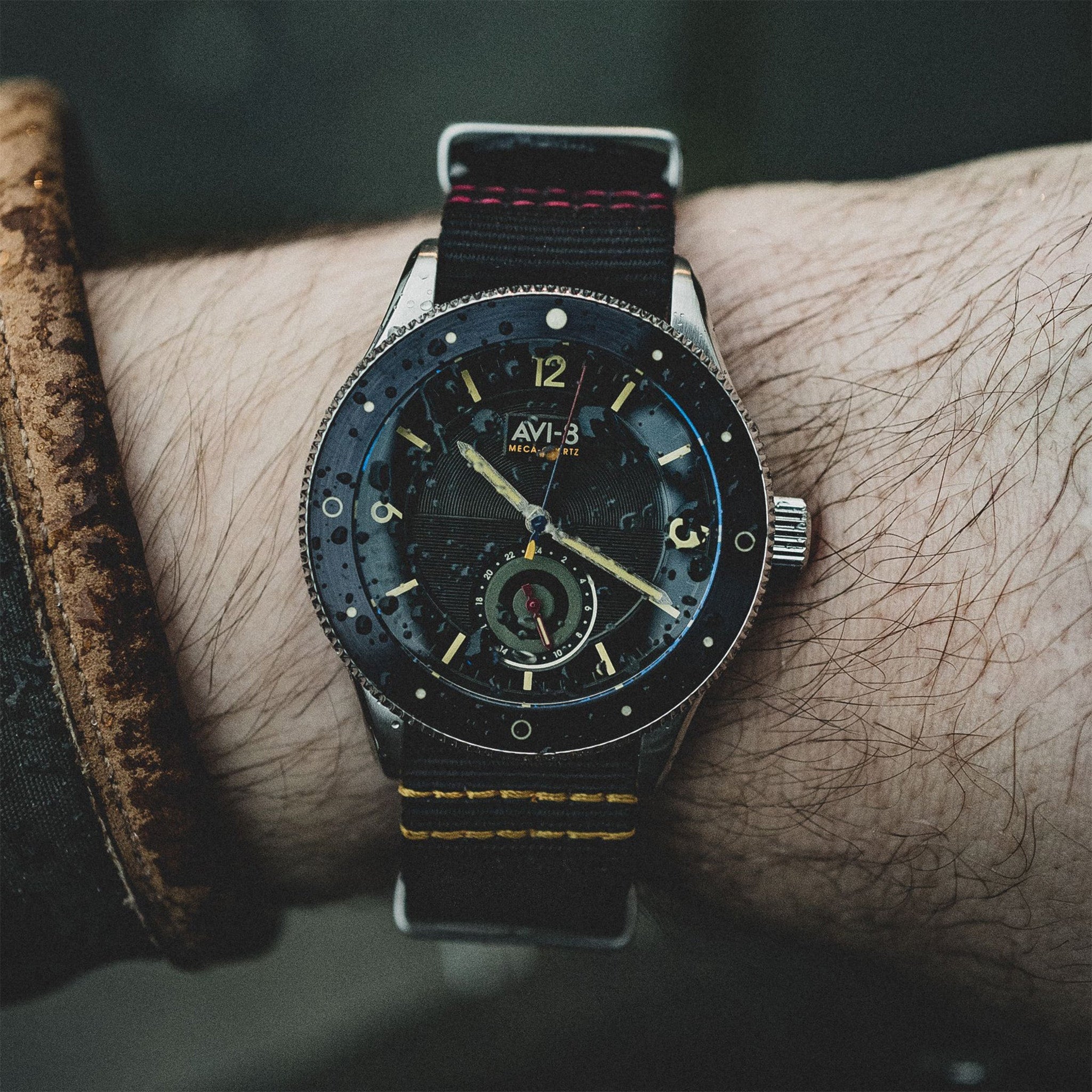 Flyboy Airmaster Sector Meca-Quartz | 40 mm | Raven Black