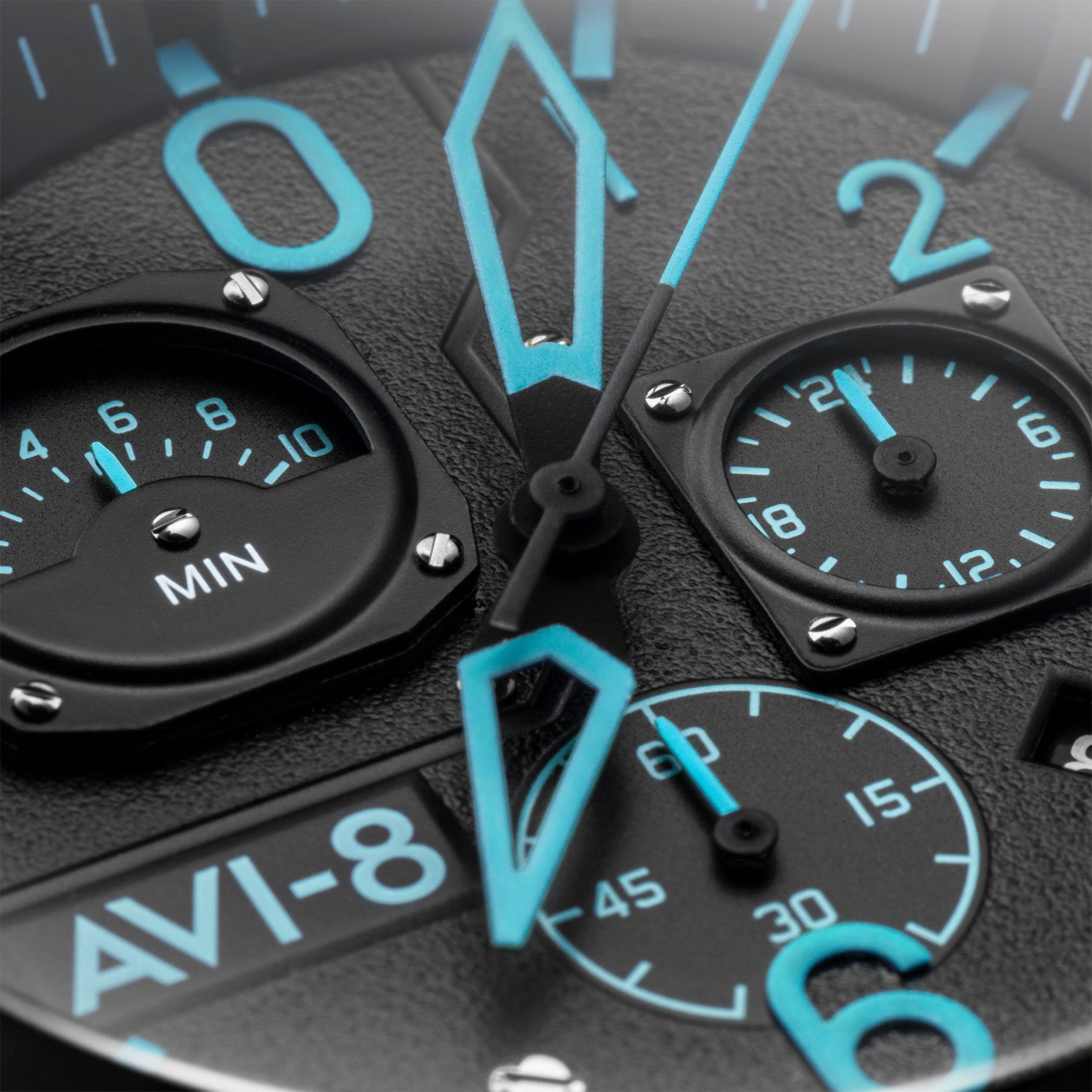 Hawker Hunter Retrograde Chronograph | 45 mm | Blue Diamond