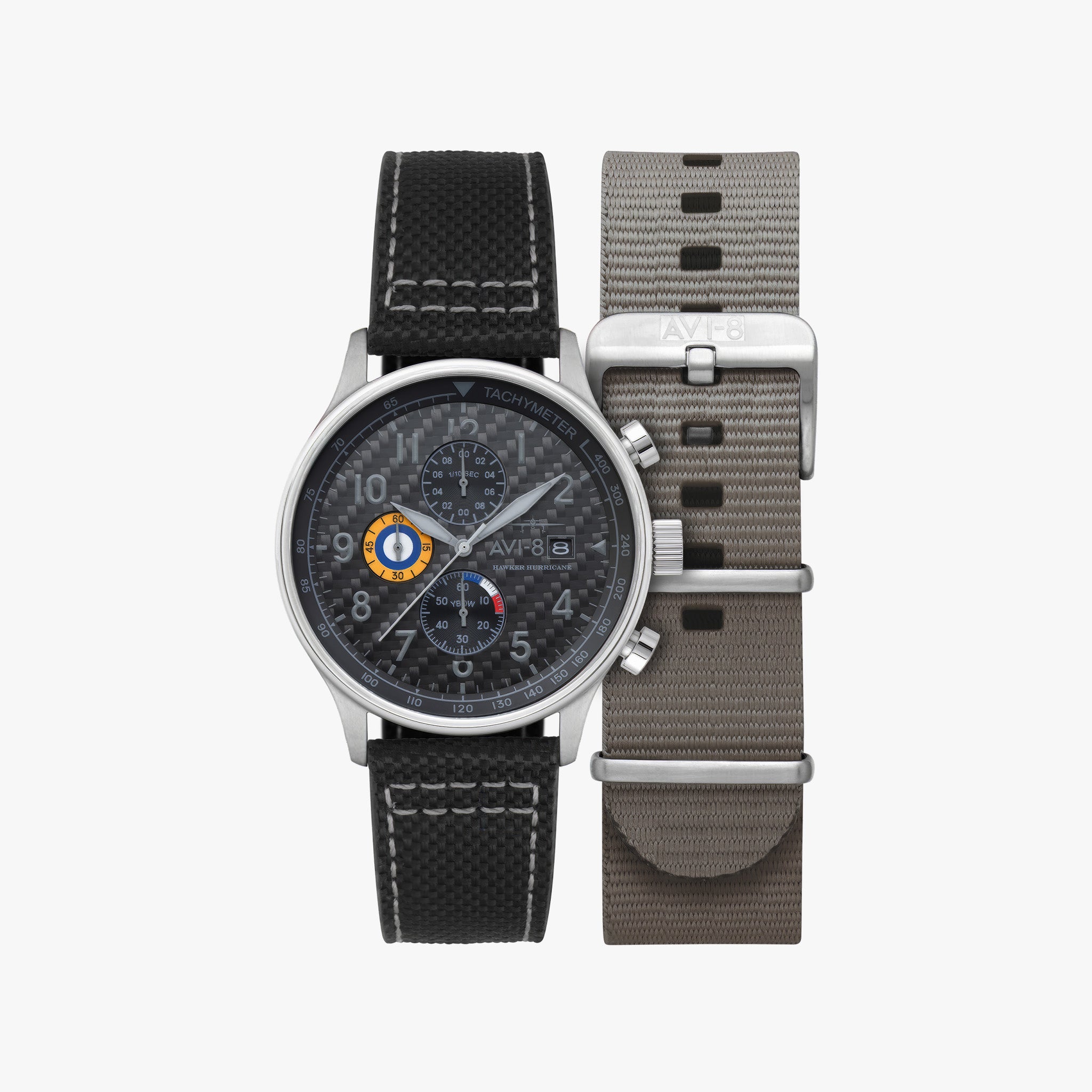 Hawker Hurricane Classic Chronograph | Carbon Fiber Black