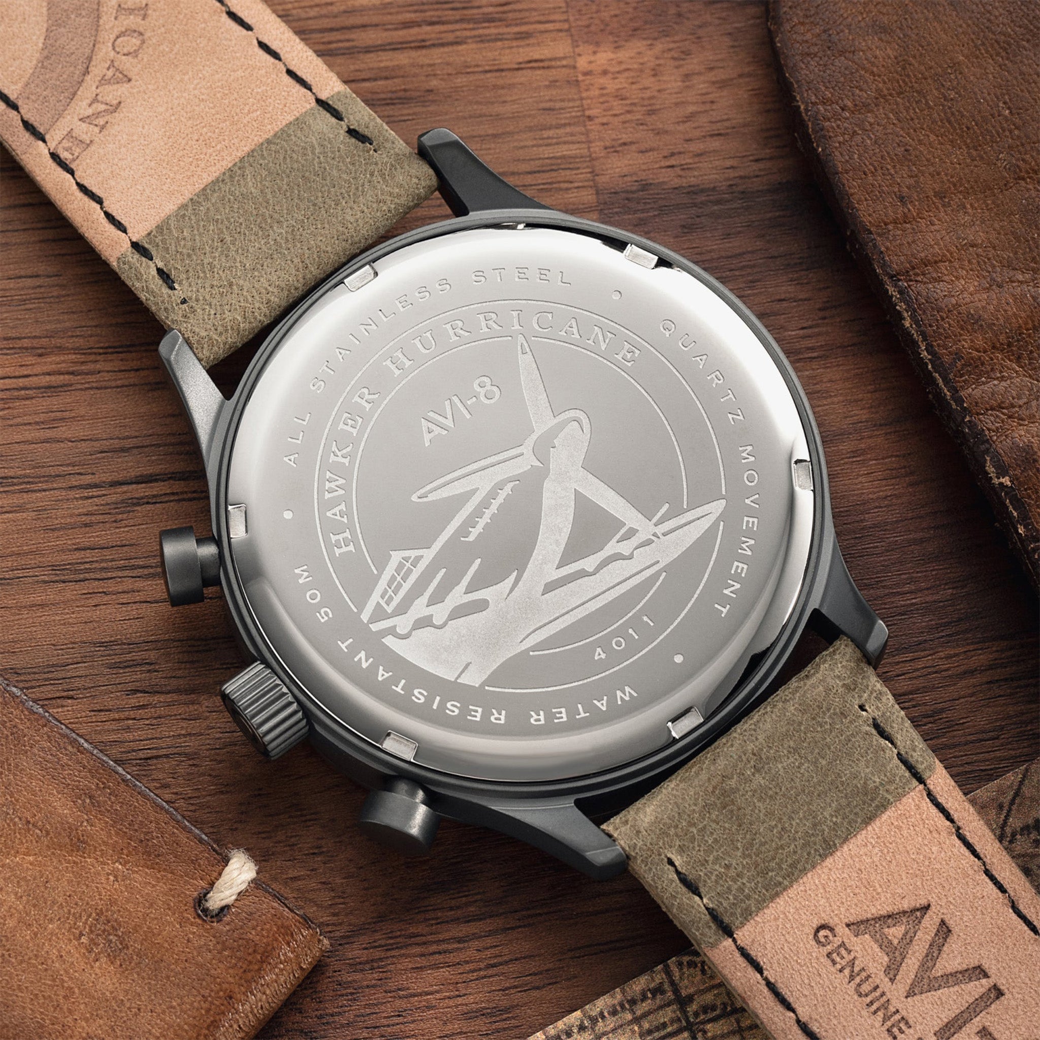 Hawker Hurricane Classic Chronograph | 43.5 mm | Dark Earth