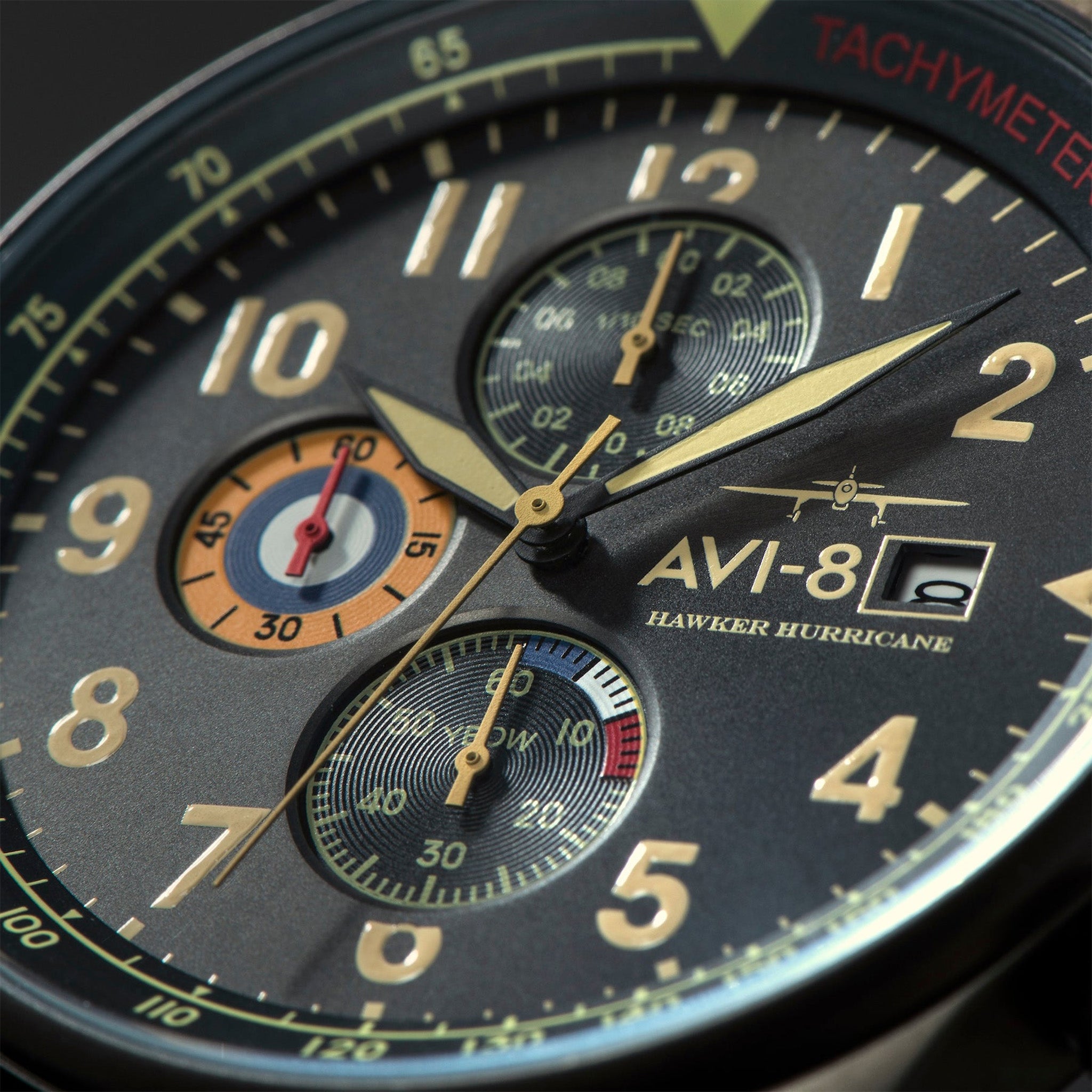 Hawker Hurricane Classic Chronograph | 43.5 mm | Dark Earth