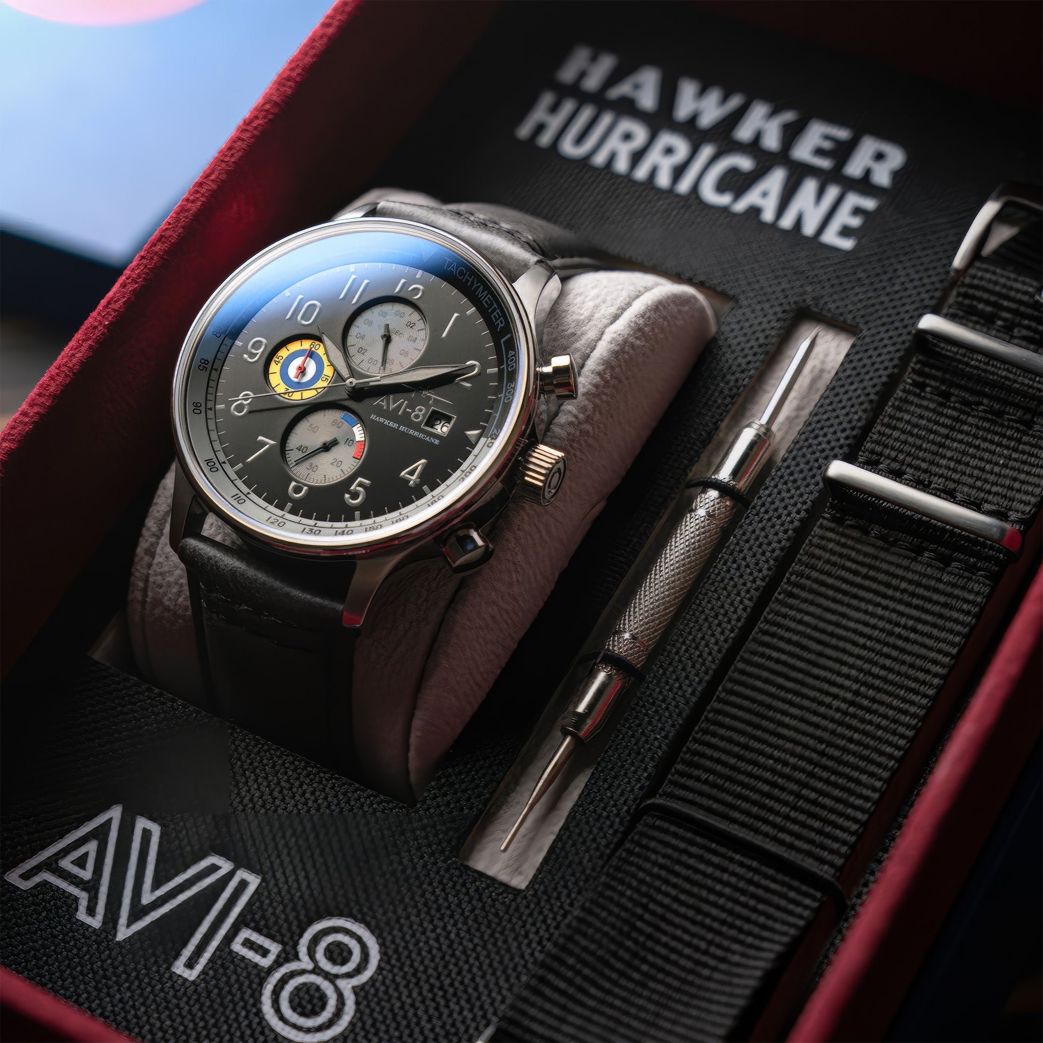 Hawker Hurricane Classic Chronograph | Grey Black