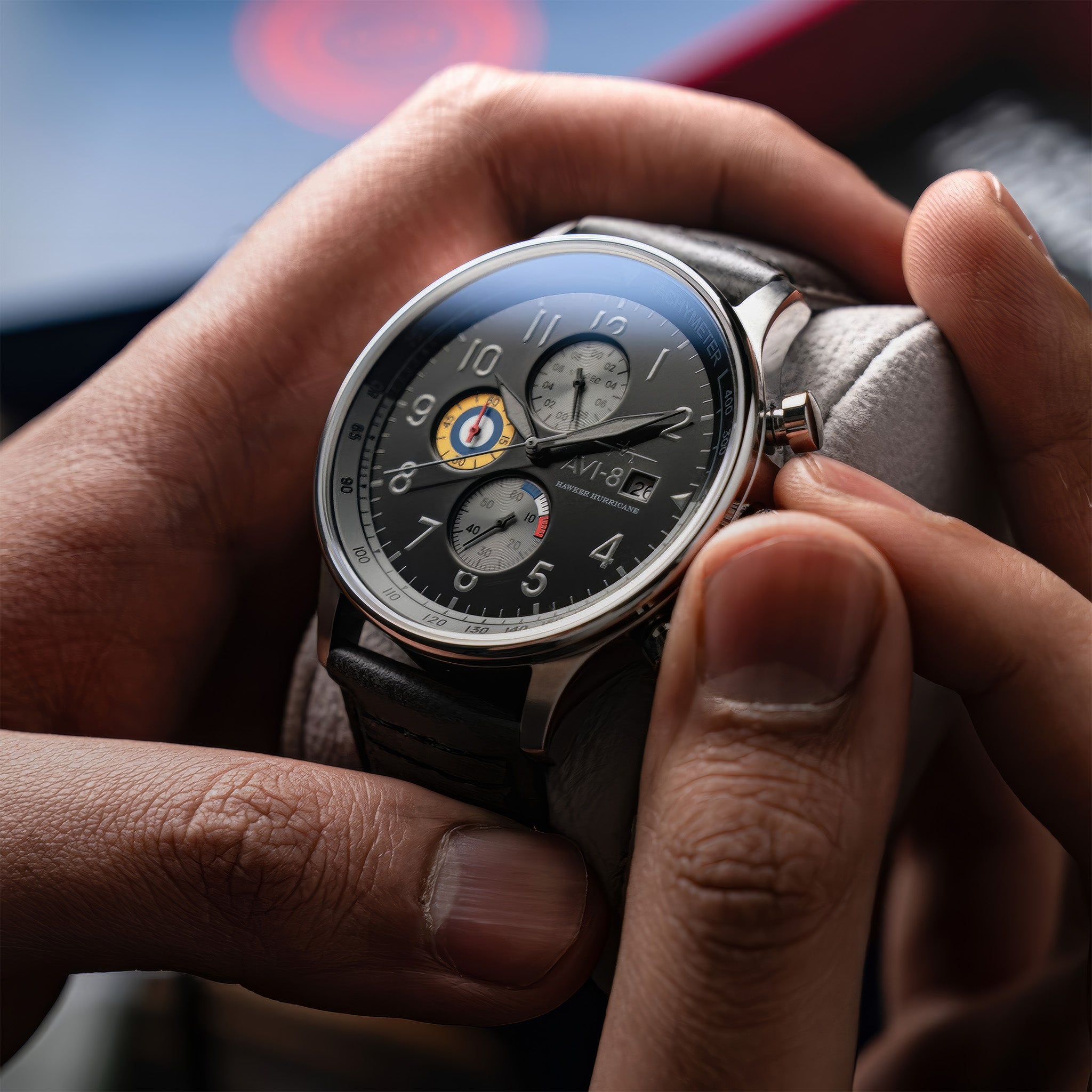 Hawker Hurricane Classic Chronograph | Grey Black