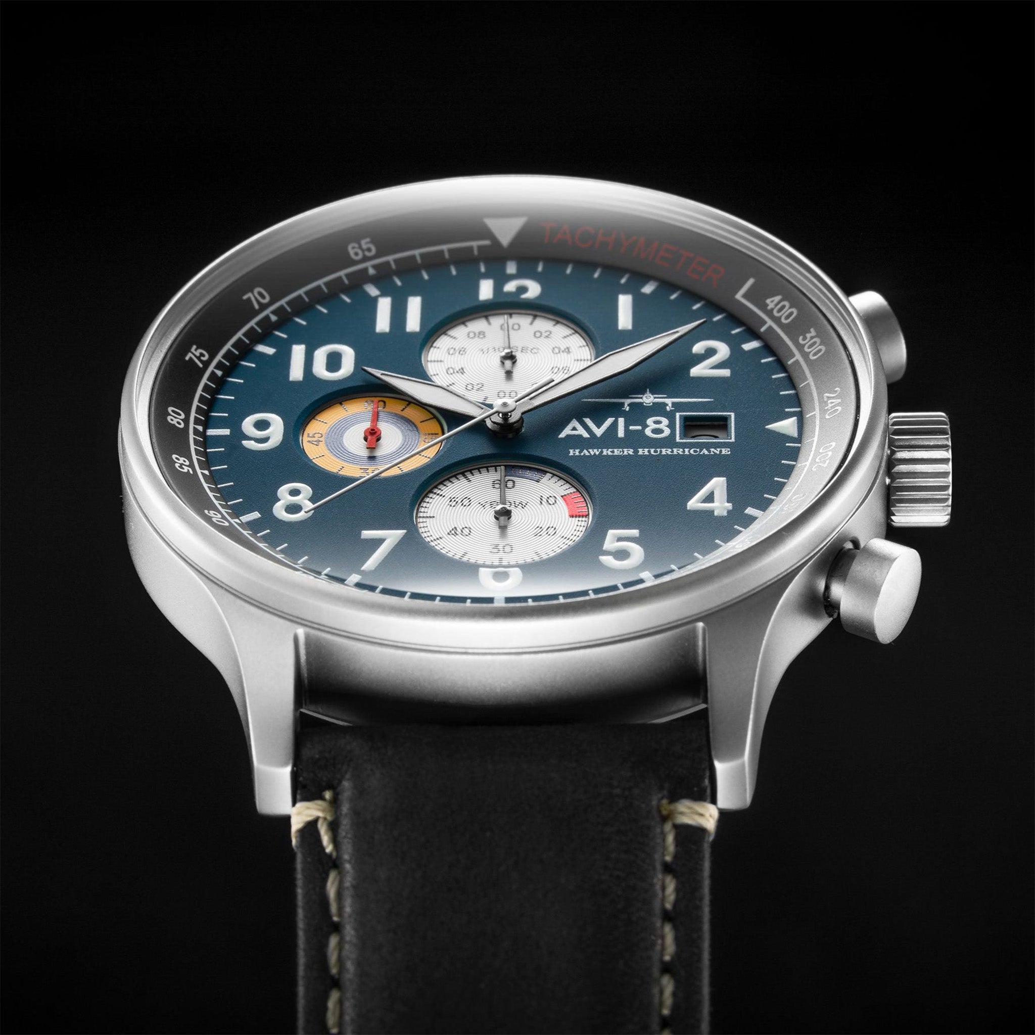 Hawker Hurricane Classic Chronograph | 43.5 mm | Midnight Black