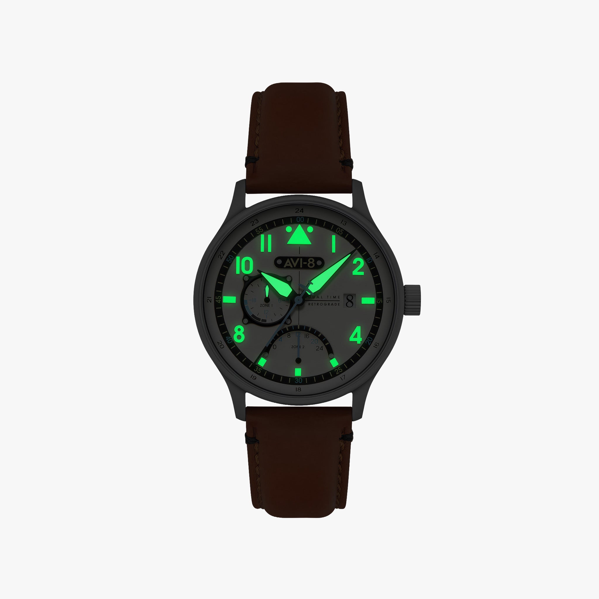 Hawker Hurricane McKellar Dual Time | 44mm | Brown Beige