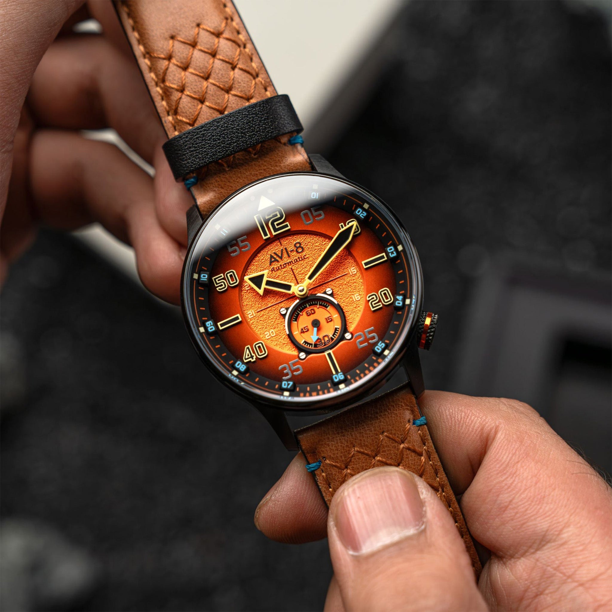 Hawker Typhoon Baldwin Automatic | 42 mm | Burnt Orange