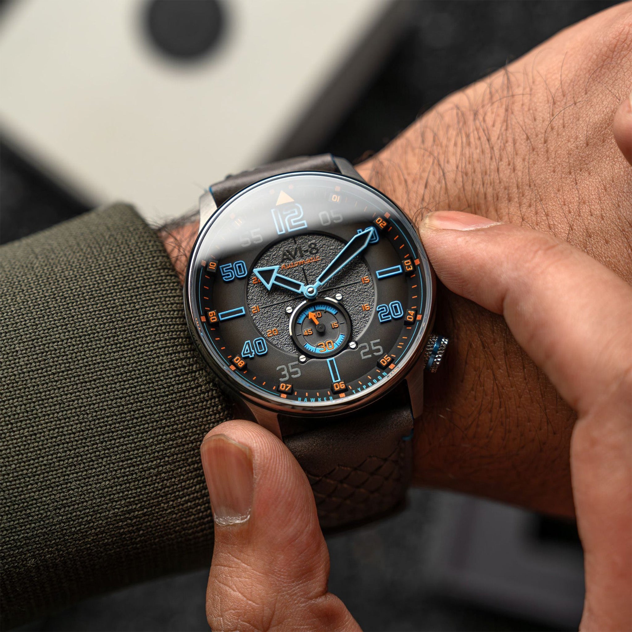 Hawker Typhoon Baldwin Automatic | 42 mm | Iron Blue