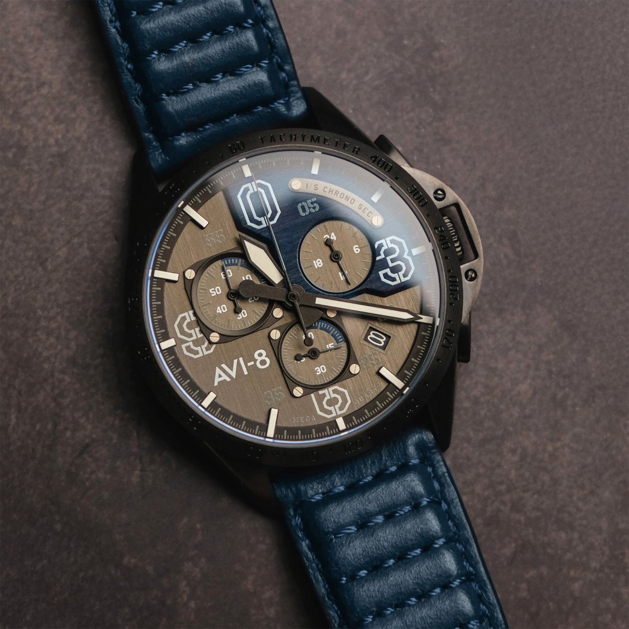 P-51 Mustang Blakeslee Chronograph | 43 mm | Air Blue