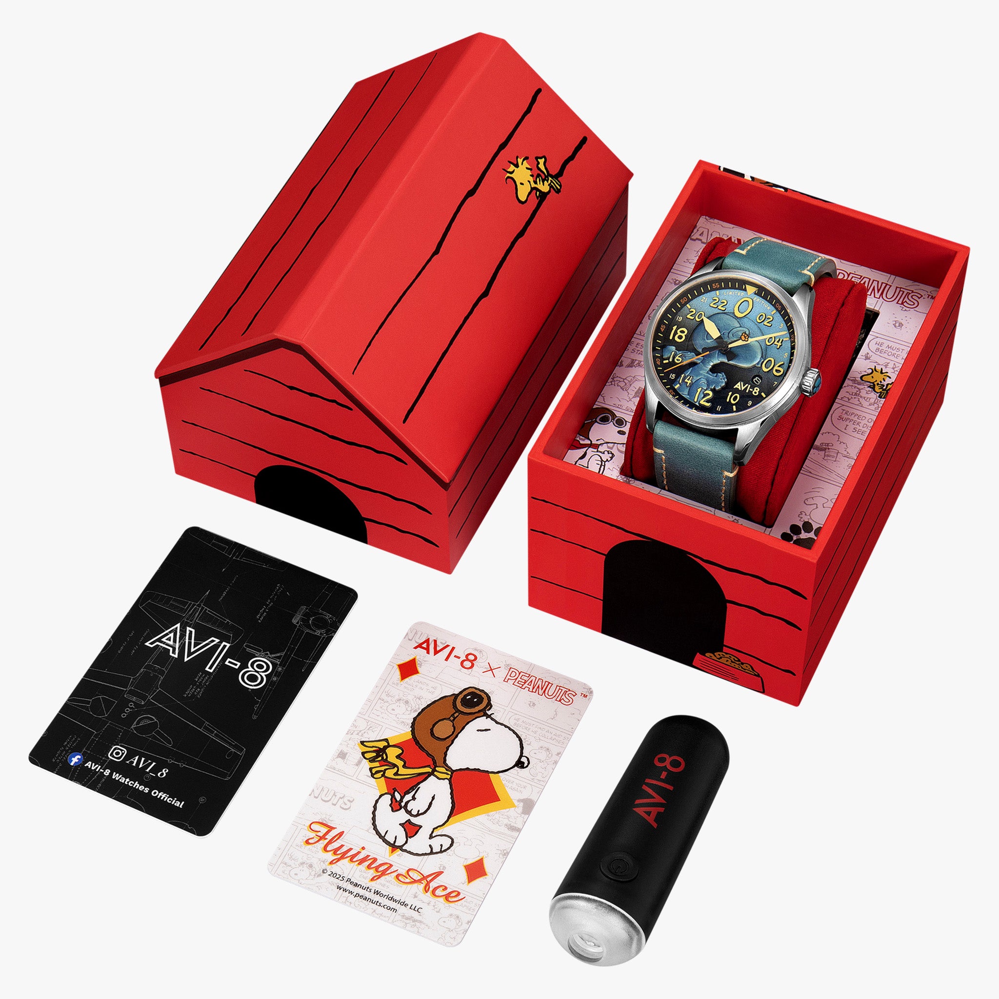 Spitfire Peanuts Snoopy Flying Ace 24 Hour Automatic Limited Edition | 42 mm | Azure Blue