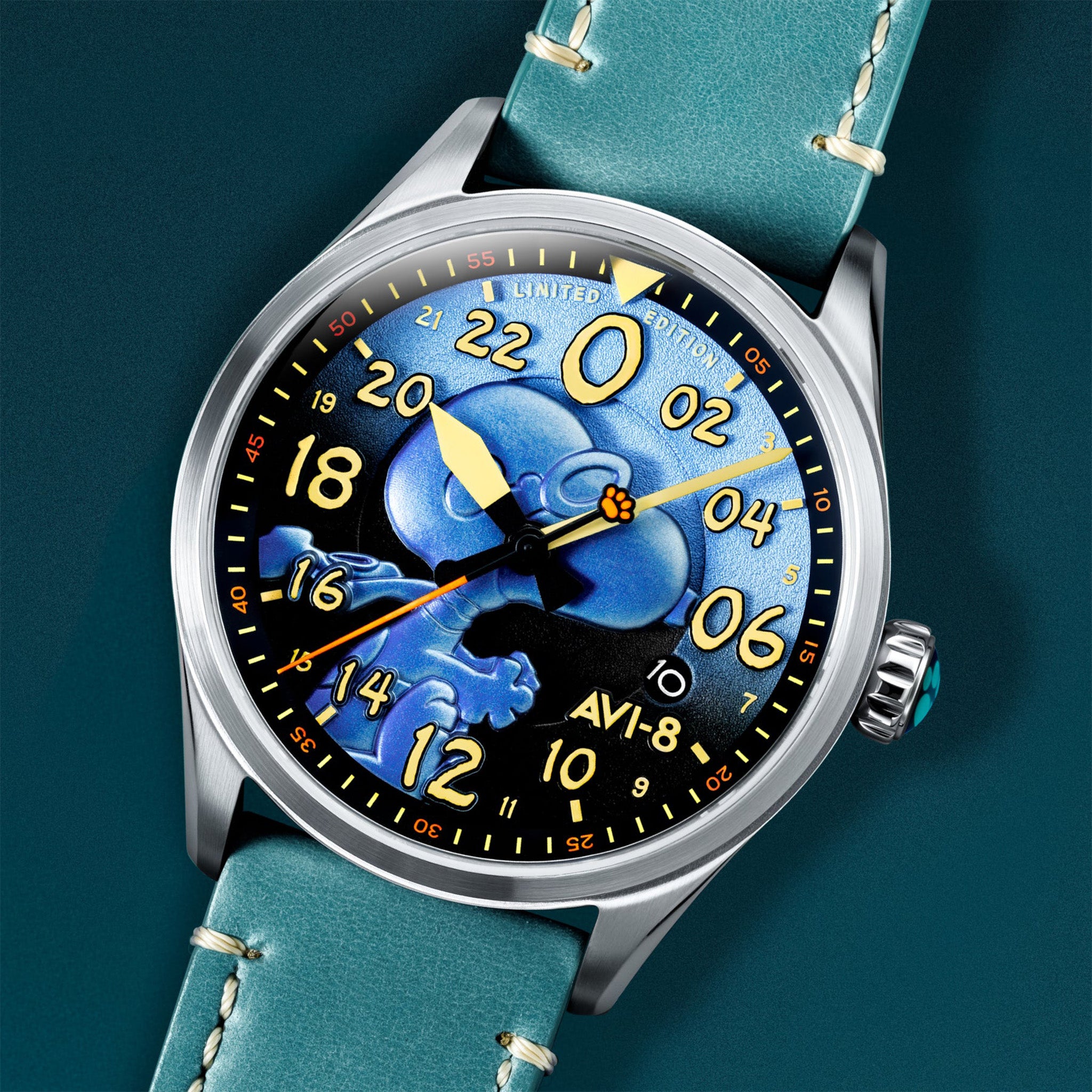 Spitfire Peanuts Snoopy Flying Ace 24 Hour Automatic Limited Edition | 42 mm | Azure Blue