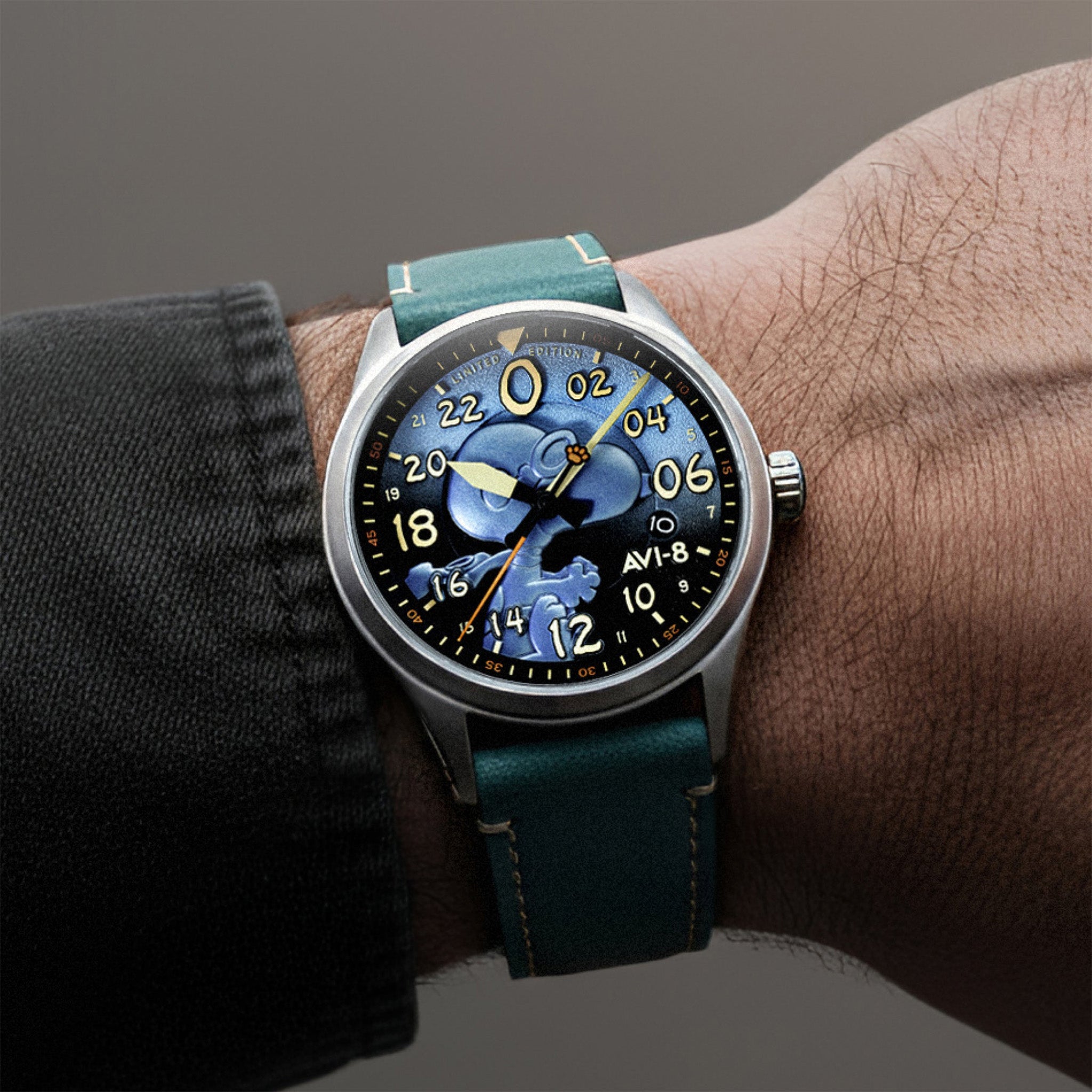Spitfire Peanuts Snoopy Flying Ace 24 Hour Automatic Limited Edition | 42 mm | Azure Blue