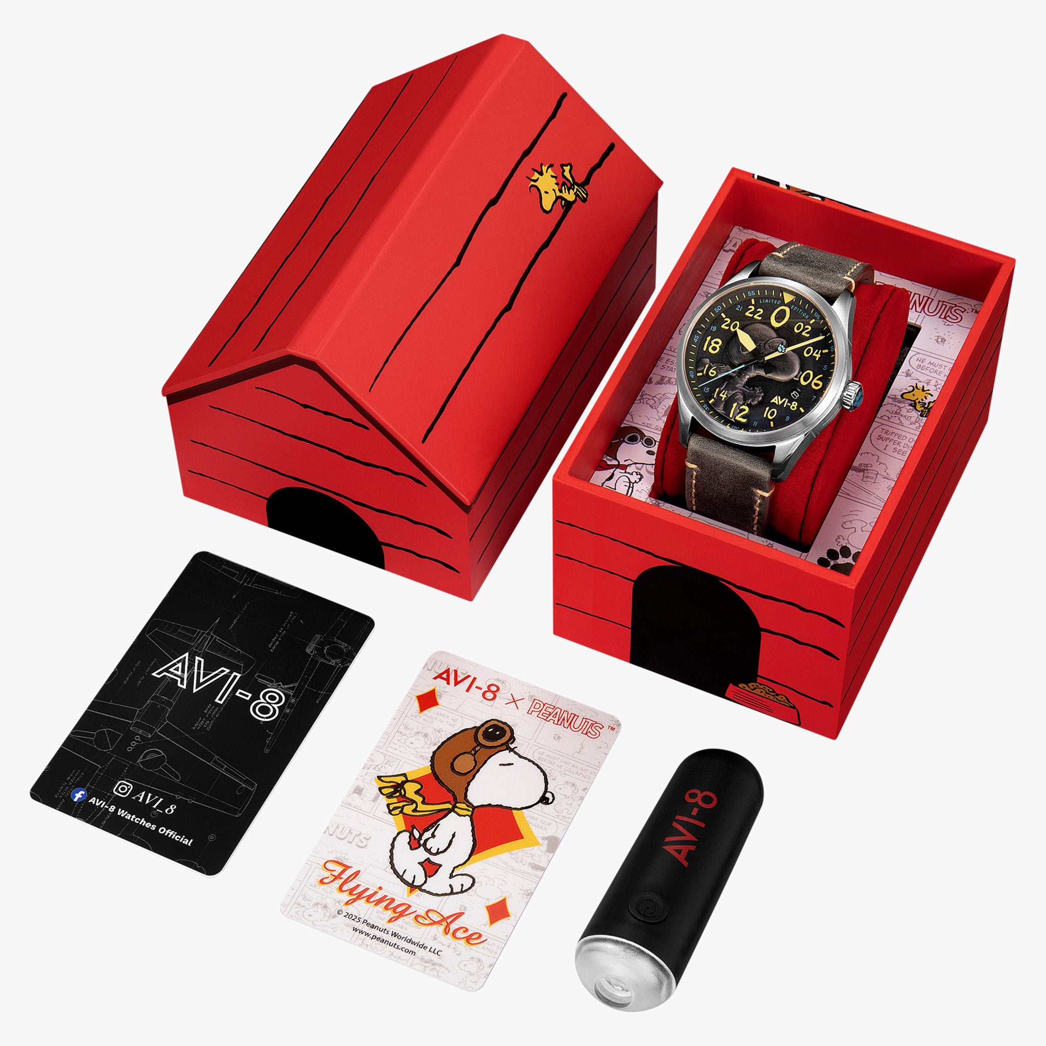 Spitfire Peanuts Snoopy Flying Ace 24 Hour Automatic Limited Edition | 42 mm | Charcoal Grey