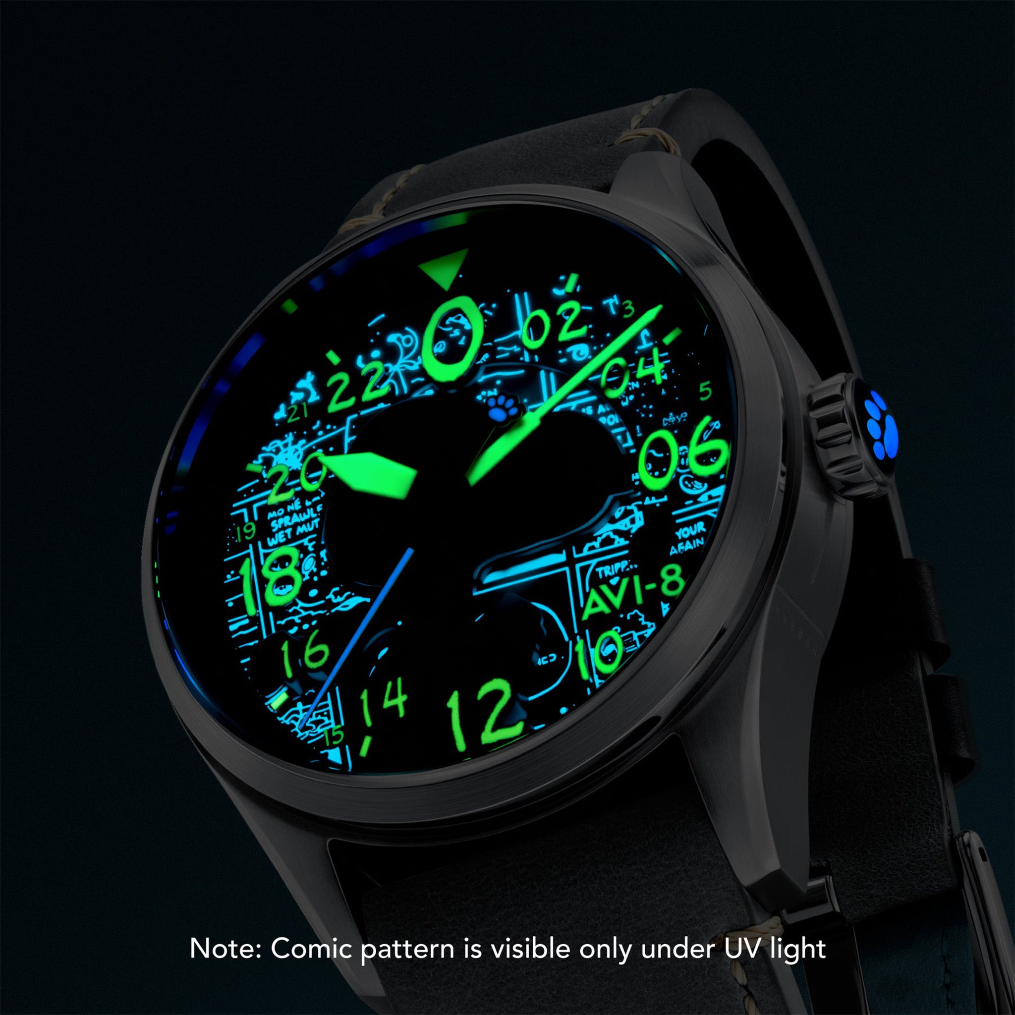 Spitfire Peanuts Snoopy Flying Ace 24 Hour Automatic Limited Edition | 42 mm | Charcoal Grey