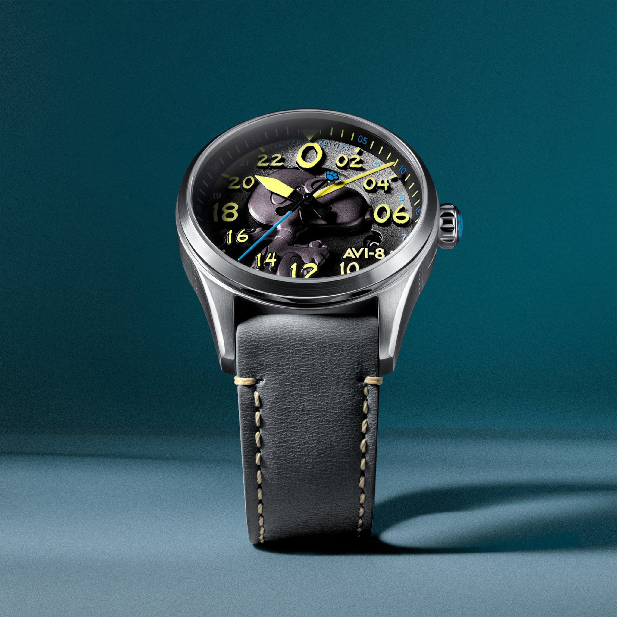 Spitfire Peanuts Snoopy Flying Ace 24 Hour Automatic Limited Edition | 42 mm | Charcoal Grey