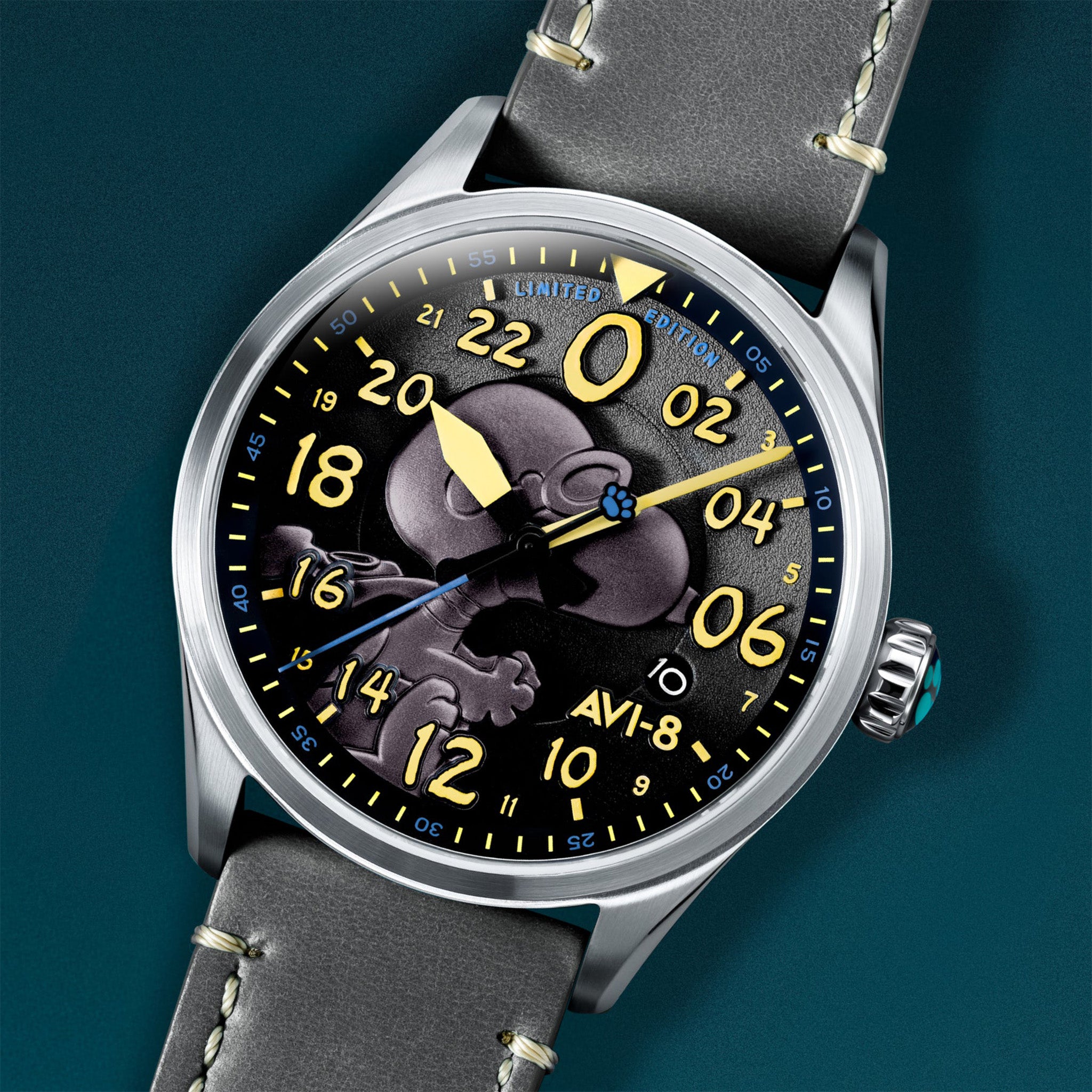 Spitfire Peanuts Snoopy Flying Ace 24 Hour Automatic Limited Edition | 42 mm | Charcoal Grey