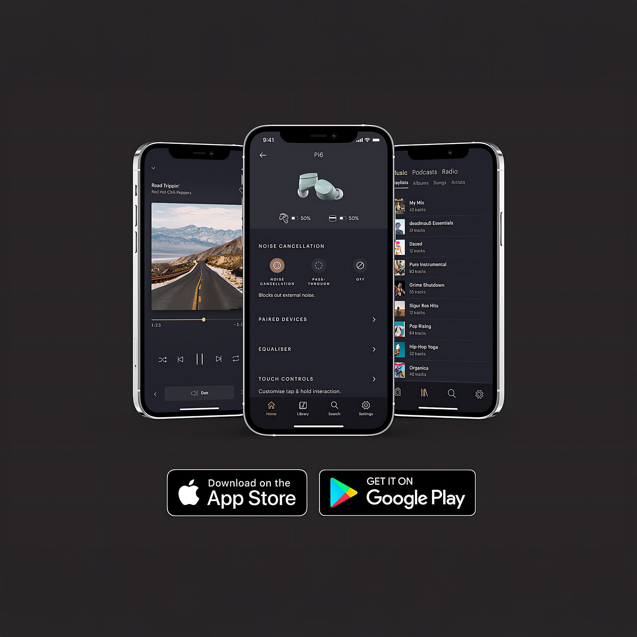Pi6 Kulak İçi Kablosuz Kulaklık | Cloud Grey