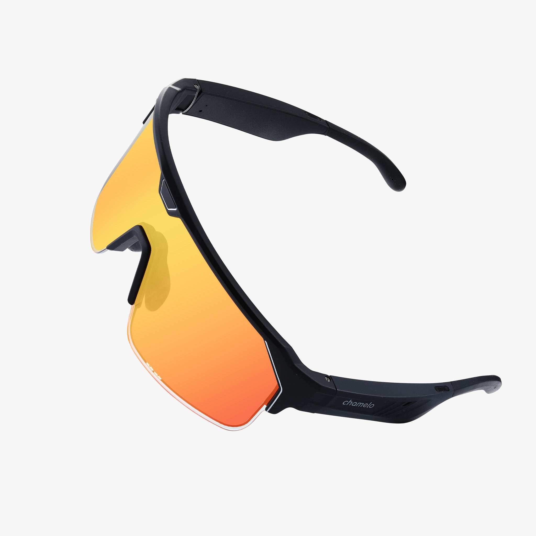 Music Shield | Audio Güneş Gözlüğü | Matte Black Frame | Fire Lens