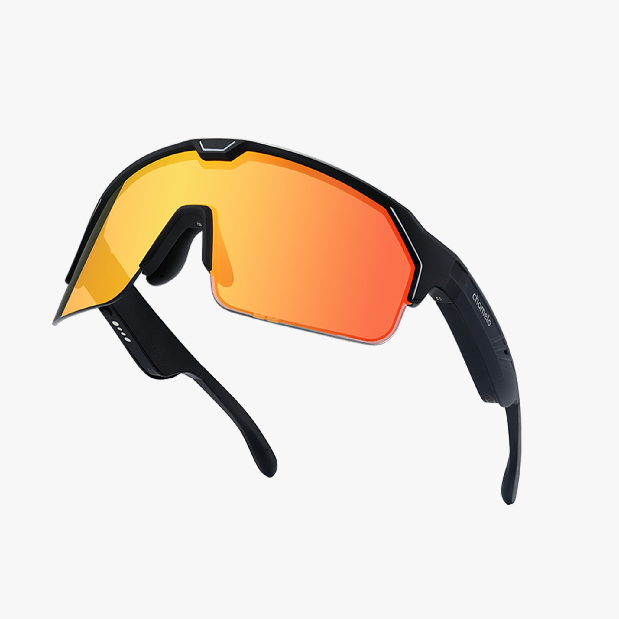 Music Shield | Audio Güneş Gözlüğü | Matte Black Frame | Fire Lens