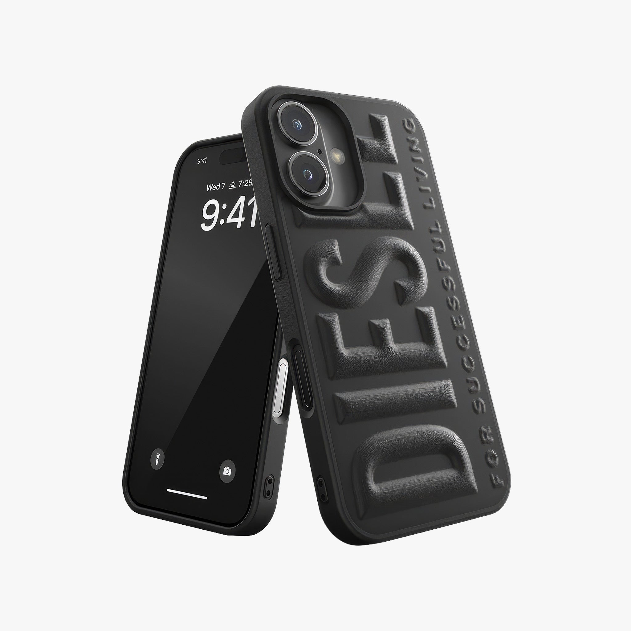 iPhone 16 3D Biscotto Kılıf | Siyah