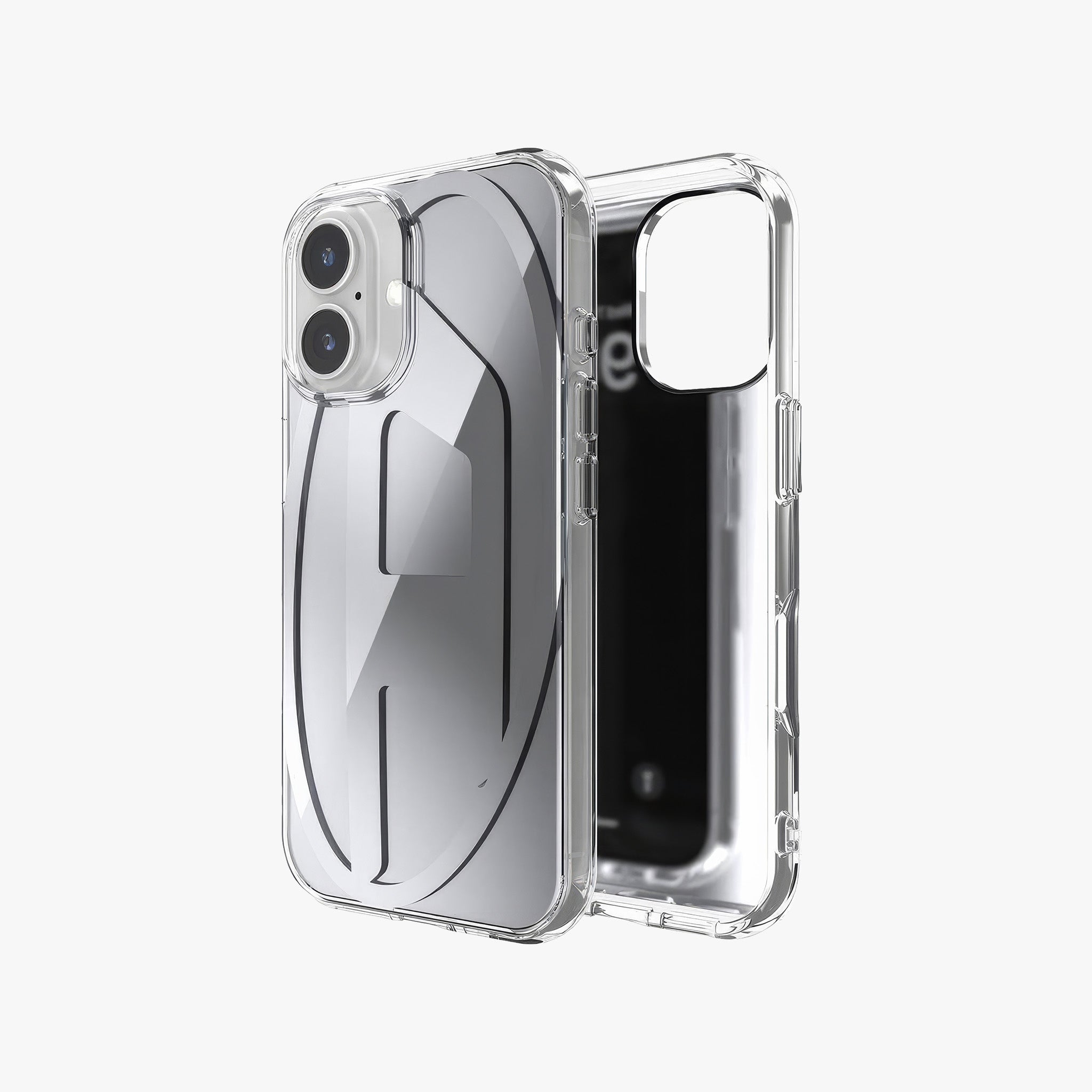 iPhone 16 Oval D Aynalı Mirror Kılıf | Gümüş