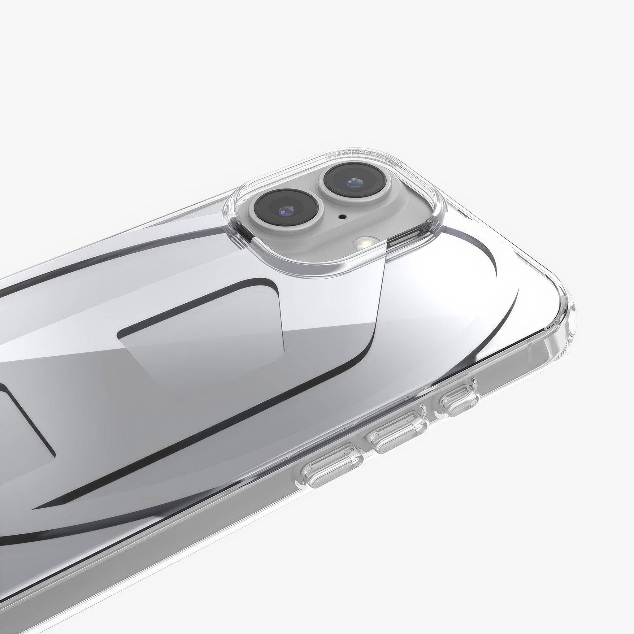 iPhone 16 Oval D Aynalı Mirror Kılıf | Gümüş