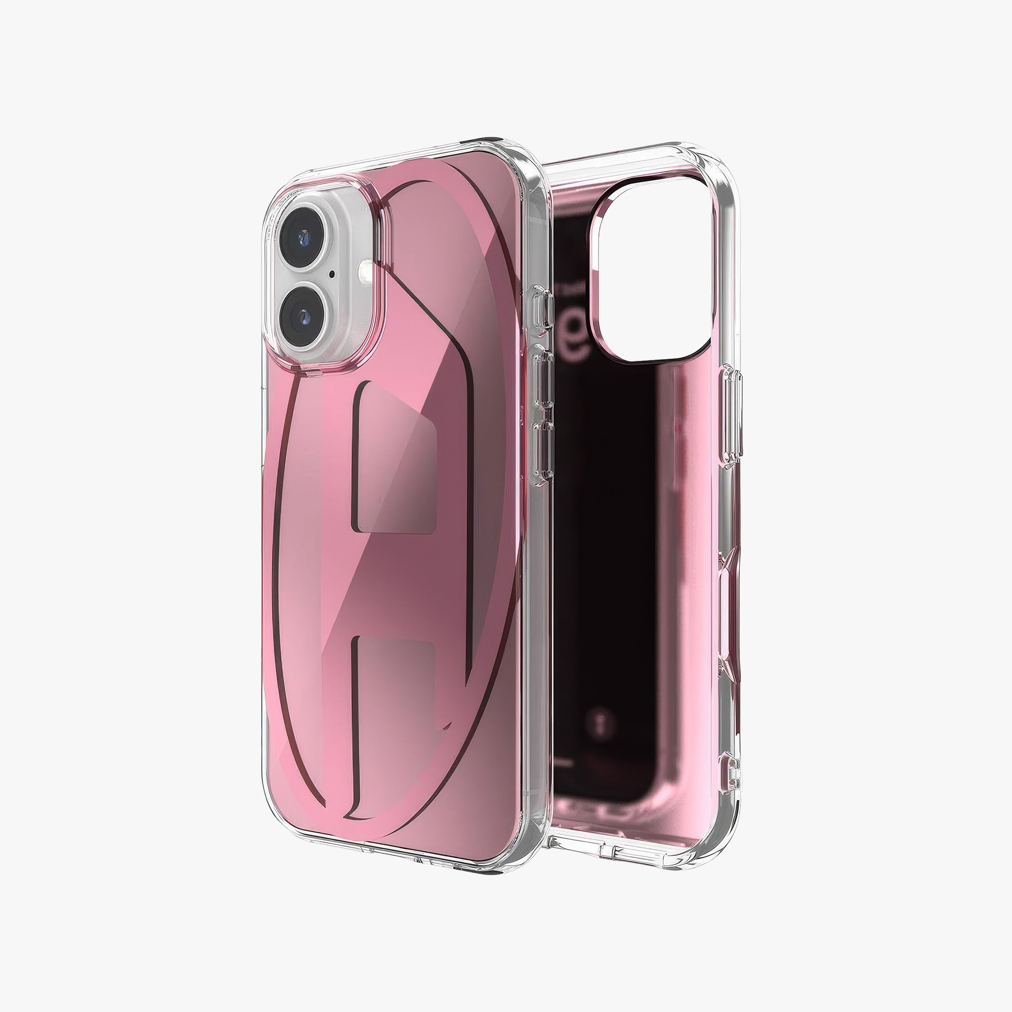 iPhone 16 Oval D Aynalı Mirror Kılıf | Pembe