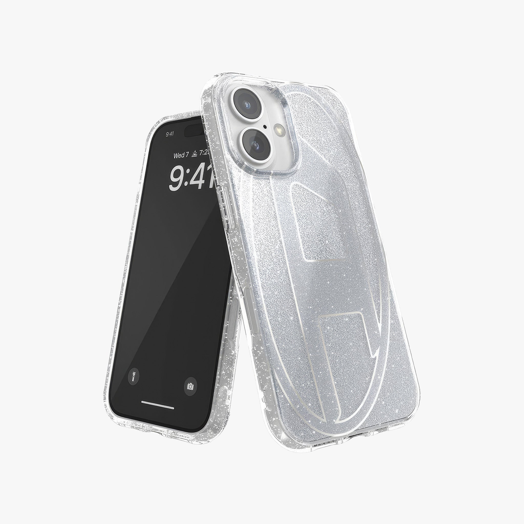 iPhone 16 Oval D Simli Kılıf | Gümüş