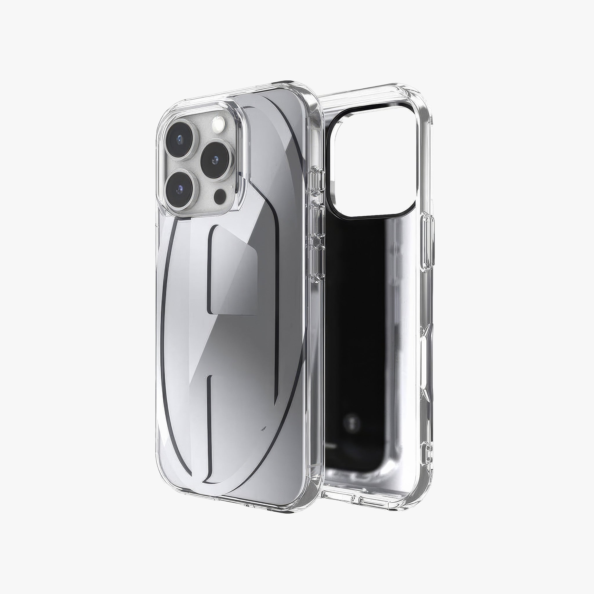 iPhone 16 Pro Oval D Aynalı Mirror Kılıf | Gümüş