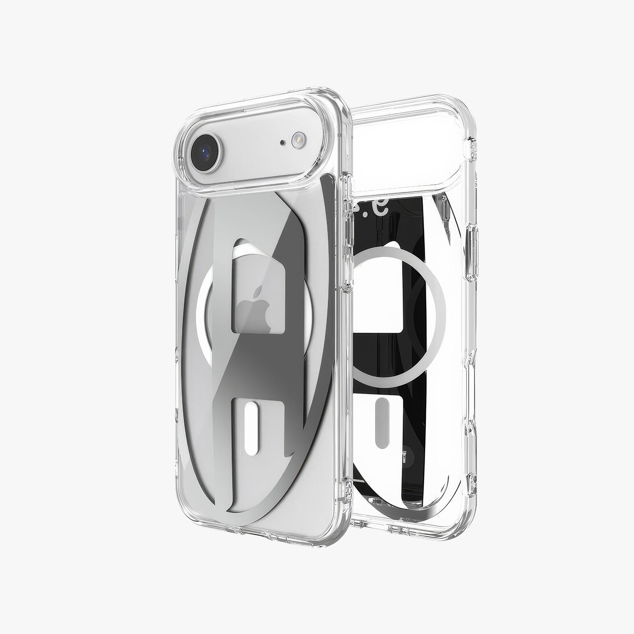 iPhone 17 Air MagSafe Oval D Metalik Kılıf | Gümüş