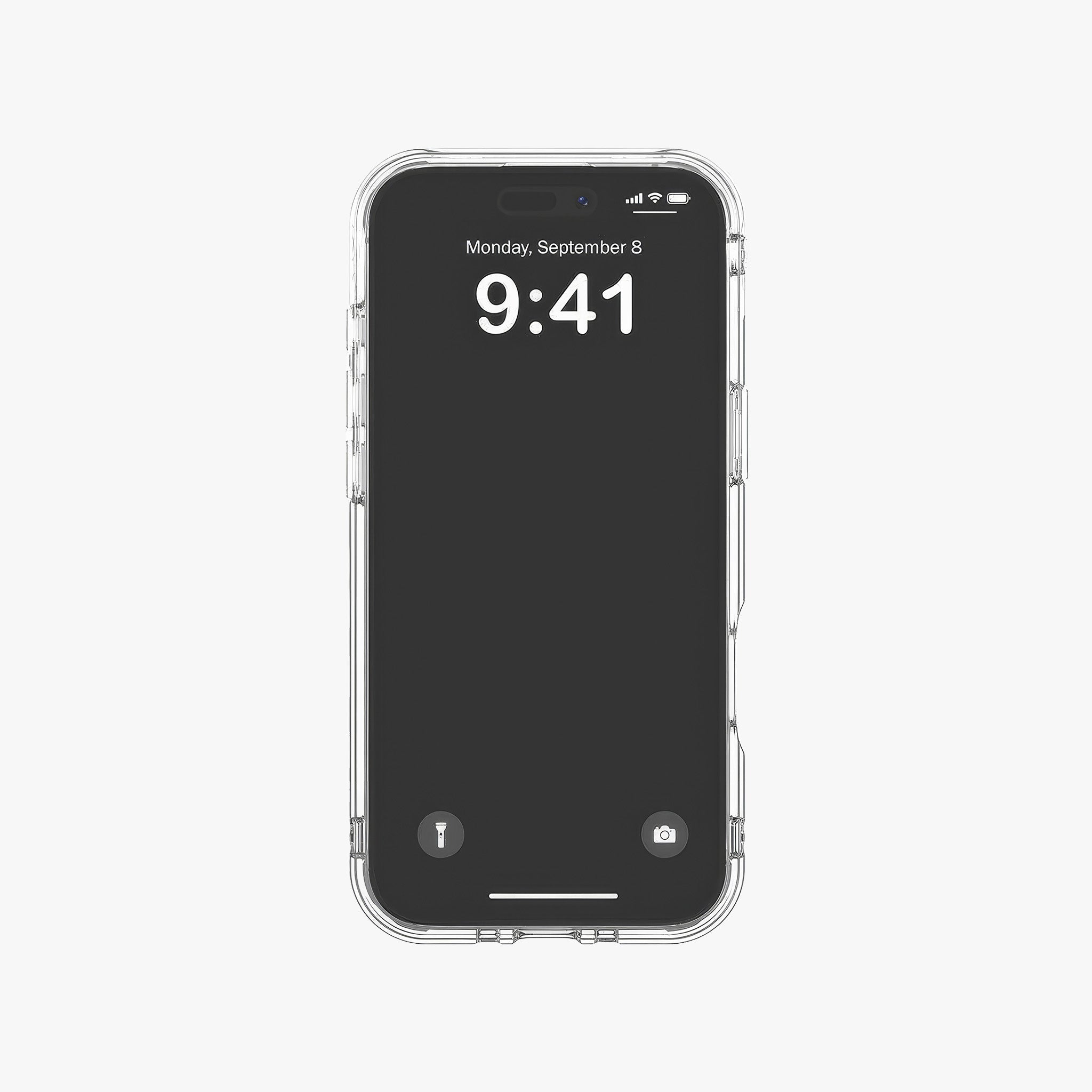 iPhone 17 Air MagSafe Oval D Metalik Kılıf | Siyah